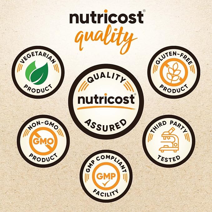 Nutricost Organic Pea Protein Isolate Powder (2LBS) - Unflavored, Certified USDA Organic, Protein from Plants, Vegetarian Friendly, Gluten Free, Non-GMO