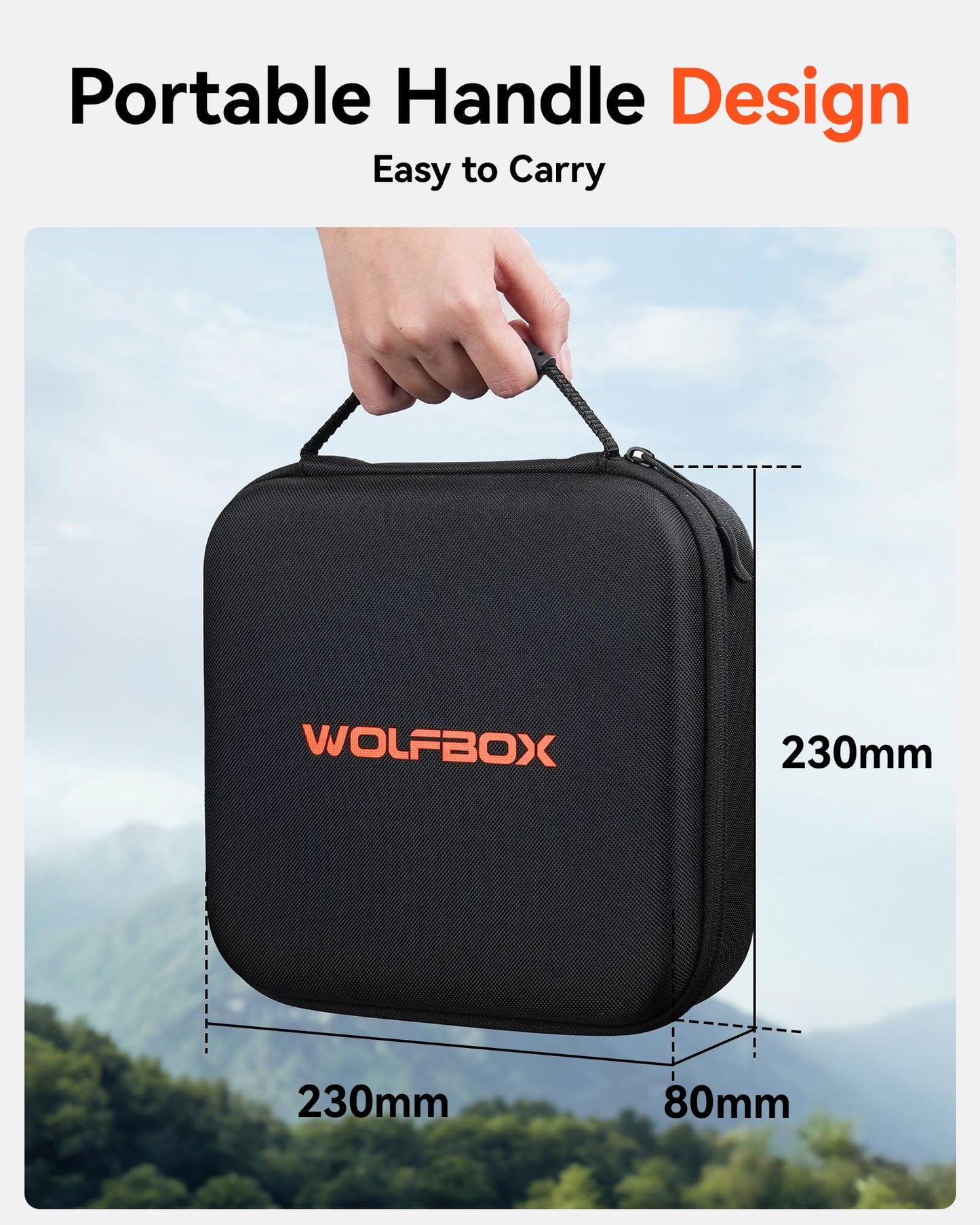 WOLFBOX MF200-2PK Compressed Air Duster - 2 Swappable Battery Packs & Case, Hurricane-Force Electric Air Blower for PC, Car Detailing, Camping & Home, High-Pressure Duster for Narrow Gaps & Crevices
