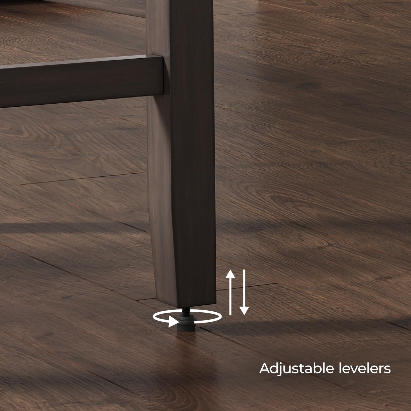 Signature Design by Ashley Gesthaven Counter Height Barstool, Set of 2, Adjustable Levelers, Solid Wood Frame, Natural/Brown