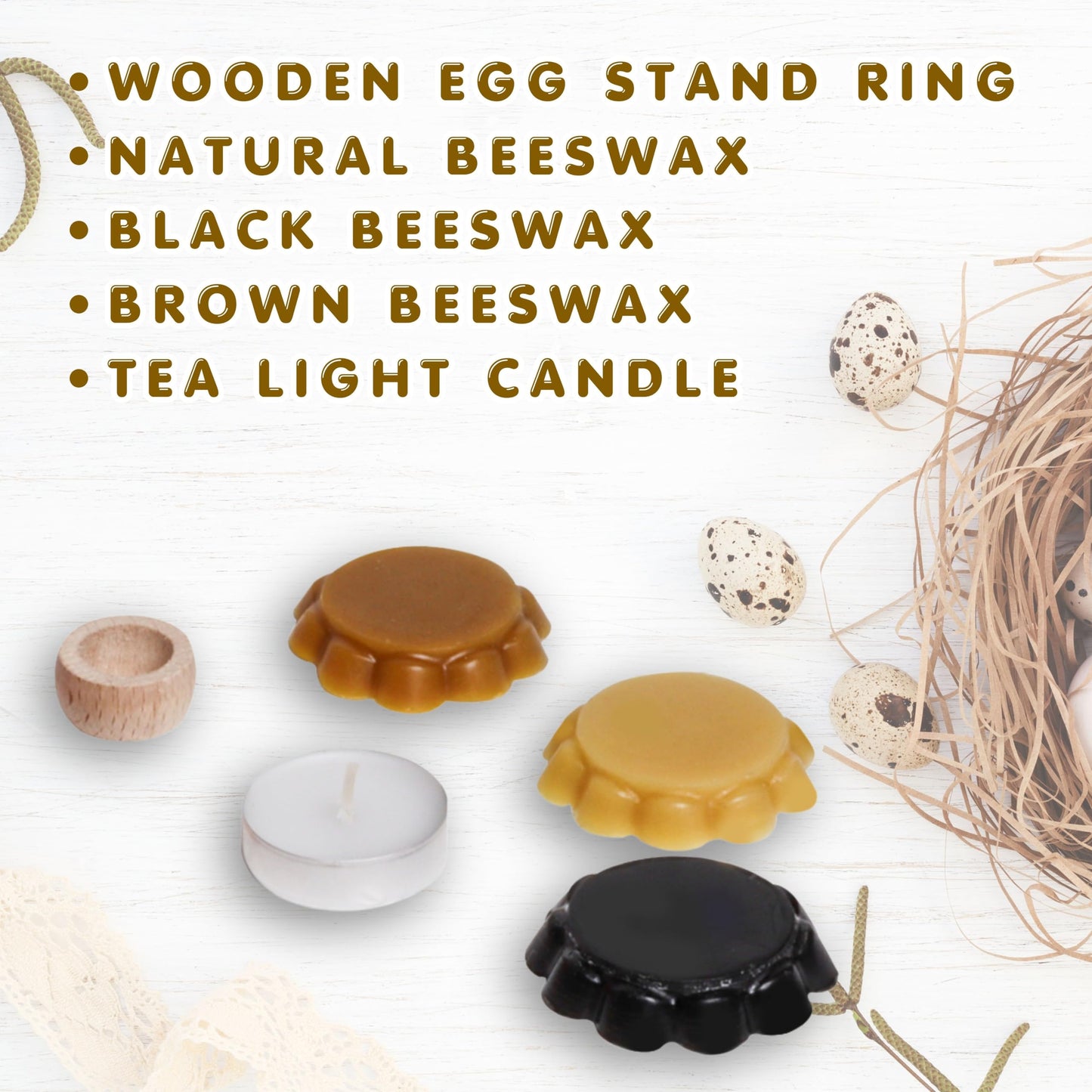 Easter Egg Decorating Kit for Pysanky, Ukrainian Egg Decorating Set with 3 Wax Writer Pens, 3 Beeswax, 10 Dyes, Candle, Egg Stand and Instructions, Candle - Traditional Art