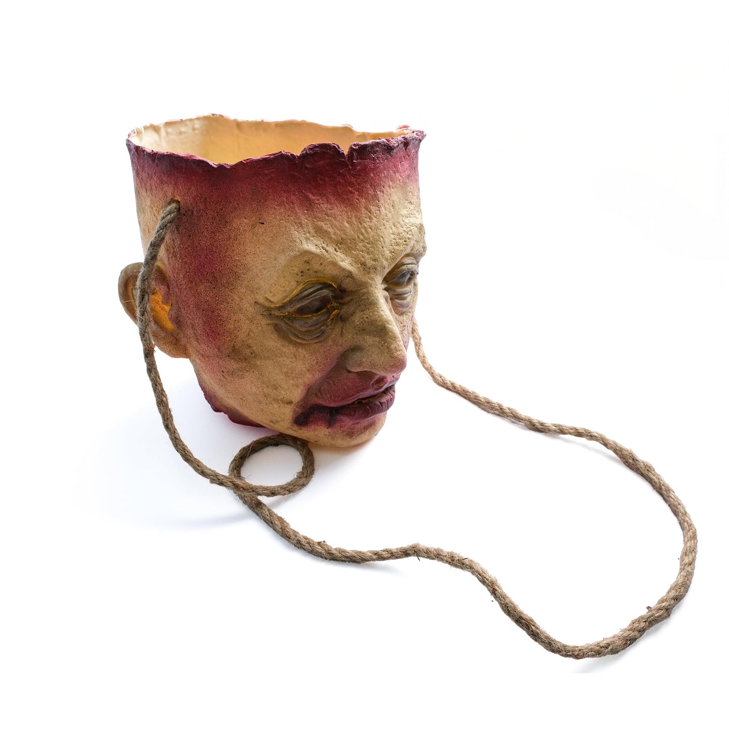 Severed Head Bloody Candy Shoulder Bag, Bloody Trick or Treat Bucket Halloween Candy Basket Halloween Party Window Decorations Props
