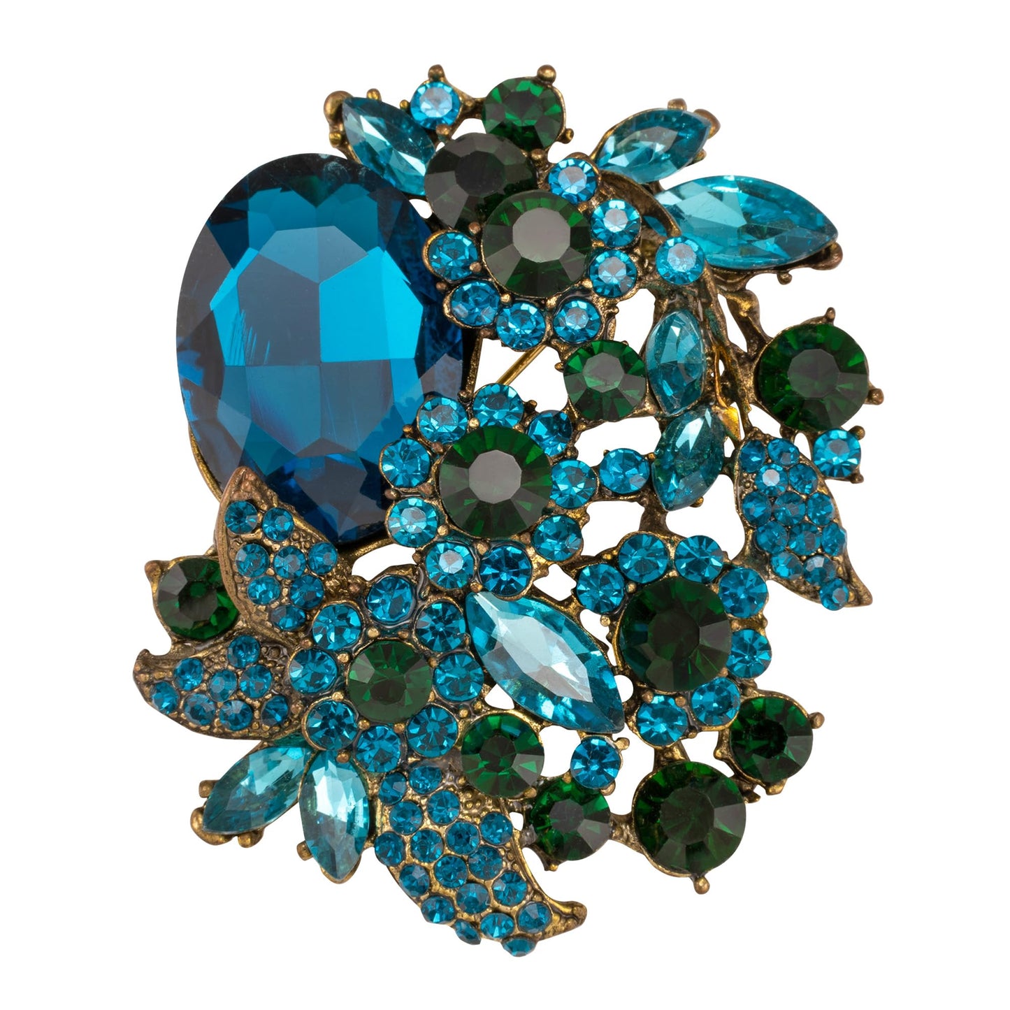 SELOVO Rhinestone Crystal Brooch Pin Broach Pendant Party Jewerly Accessory