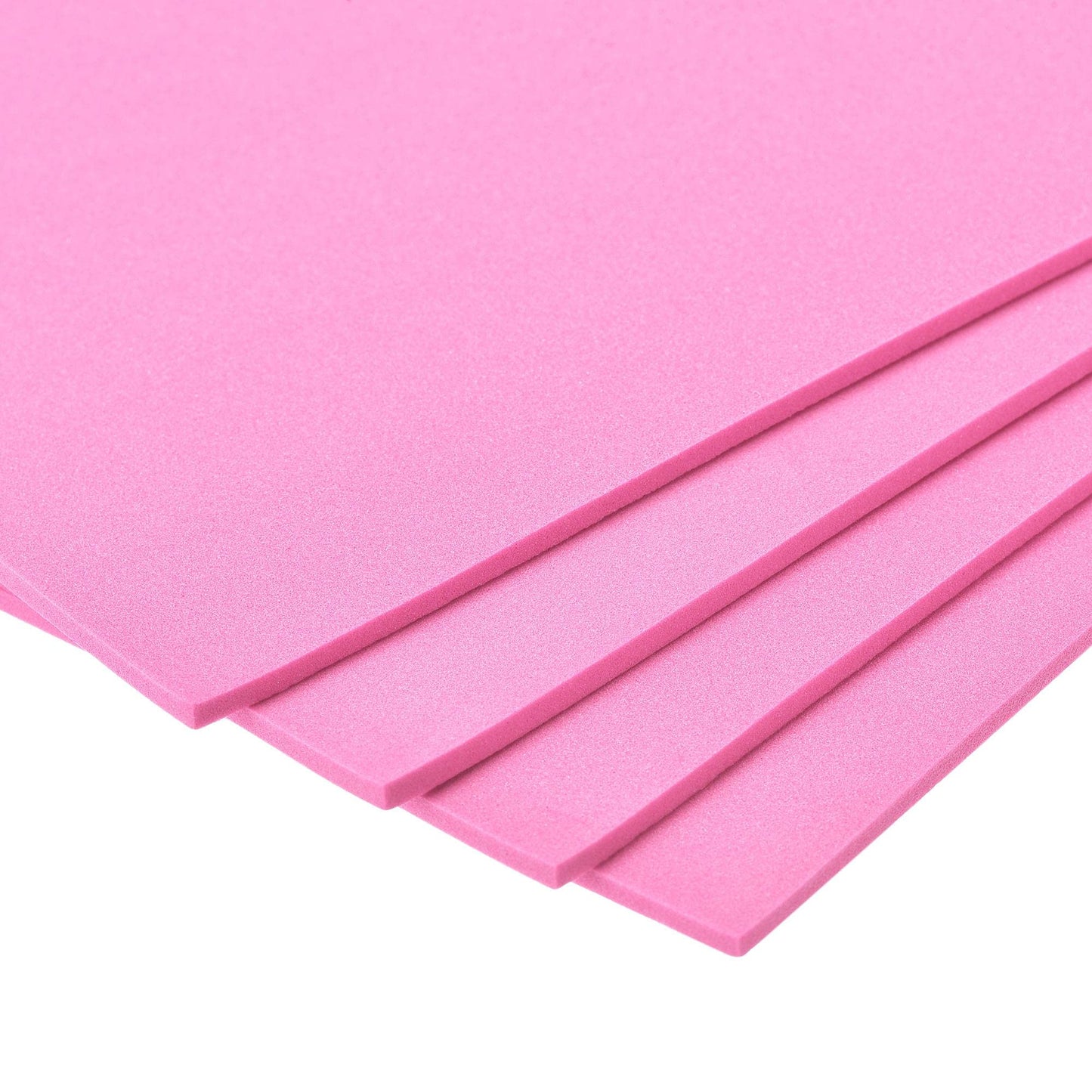uxcell Pink EVA Foam Sheets 10 x 10 Inch 3mm Thickness for Crafts DIY Projects, 4 Pcs