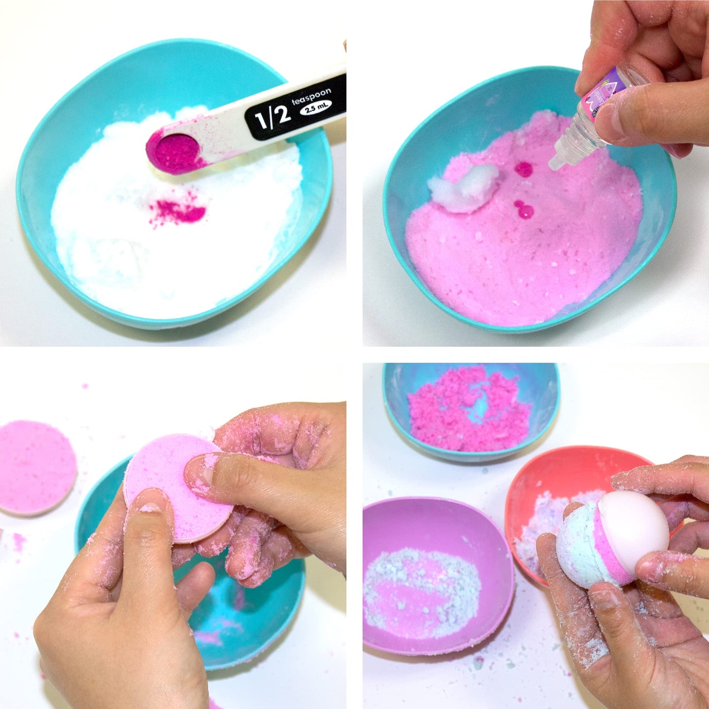 Just My Style You*niverse Galactic Bath Bombs, at-Home STEAM Kits for Kids Age 6 and Up, Bath Time Fun, DIY Bath Bombs