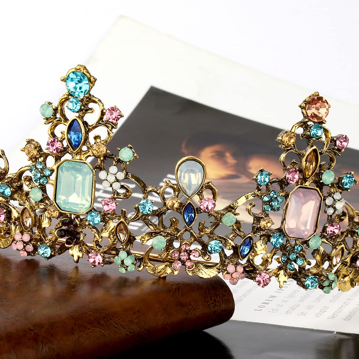 Didder Baroque Vintage Crowns and Tiaras - Royal Princess Crowns for Girls and Women - Wedding, Halloween, Christmas, Prom, Birthday and Party