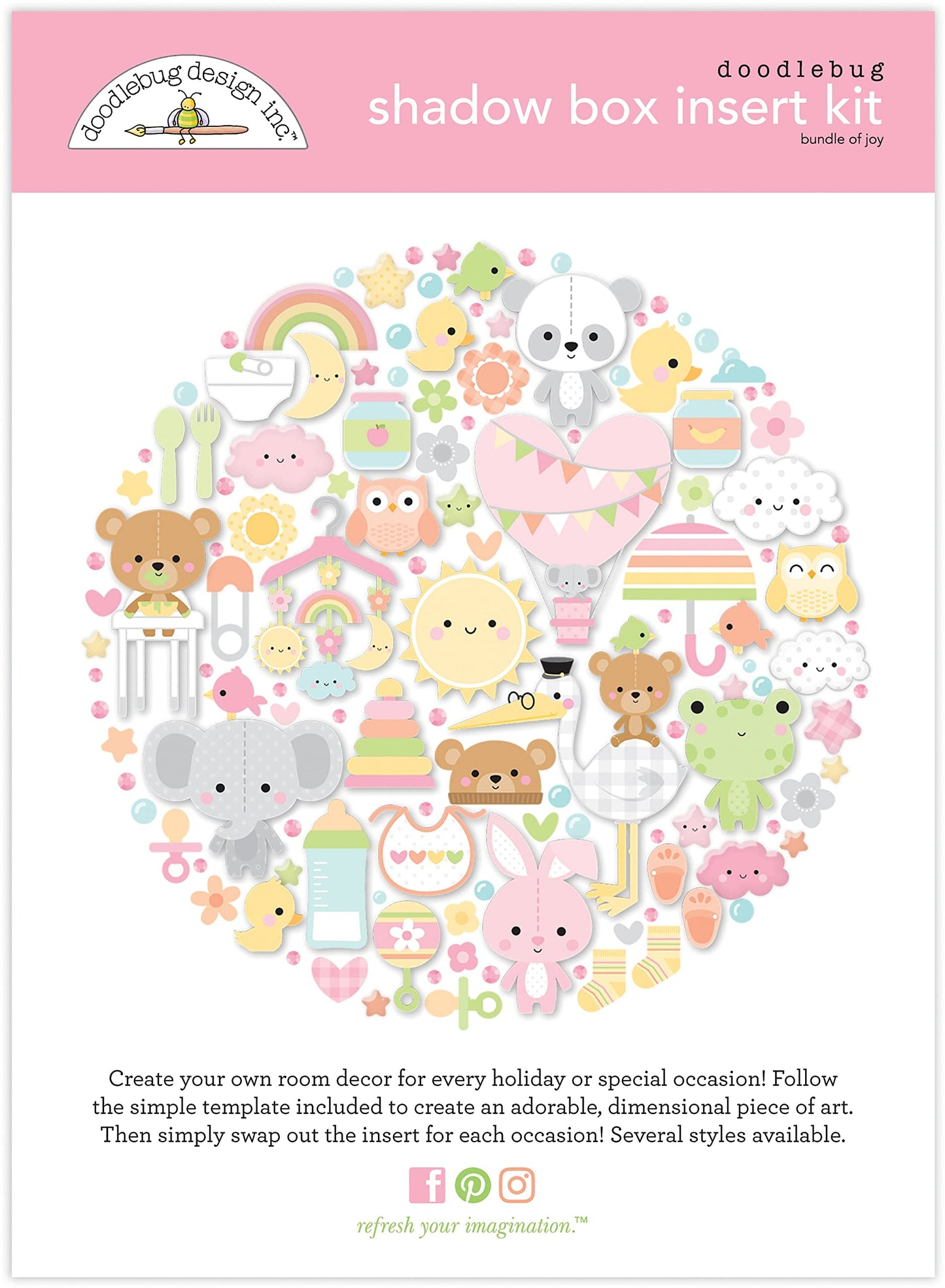 Doodlebug Design DOODLEBUG Shadow Box Bundle Joy