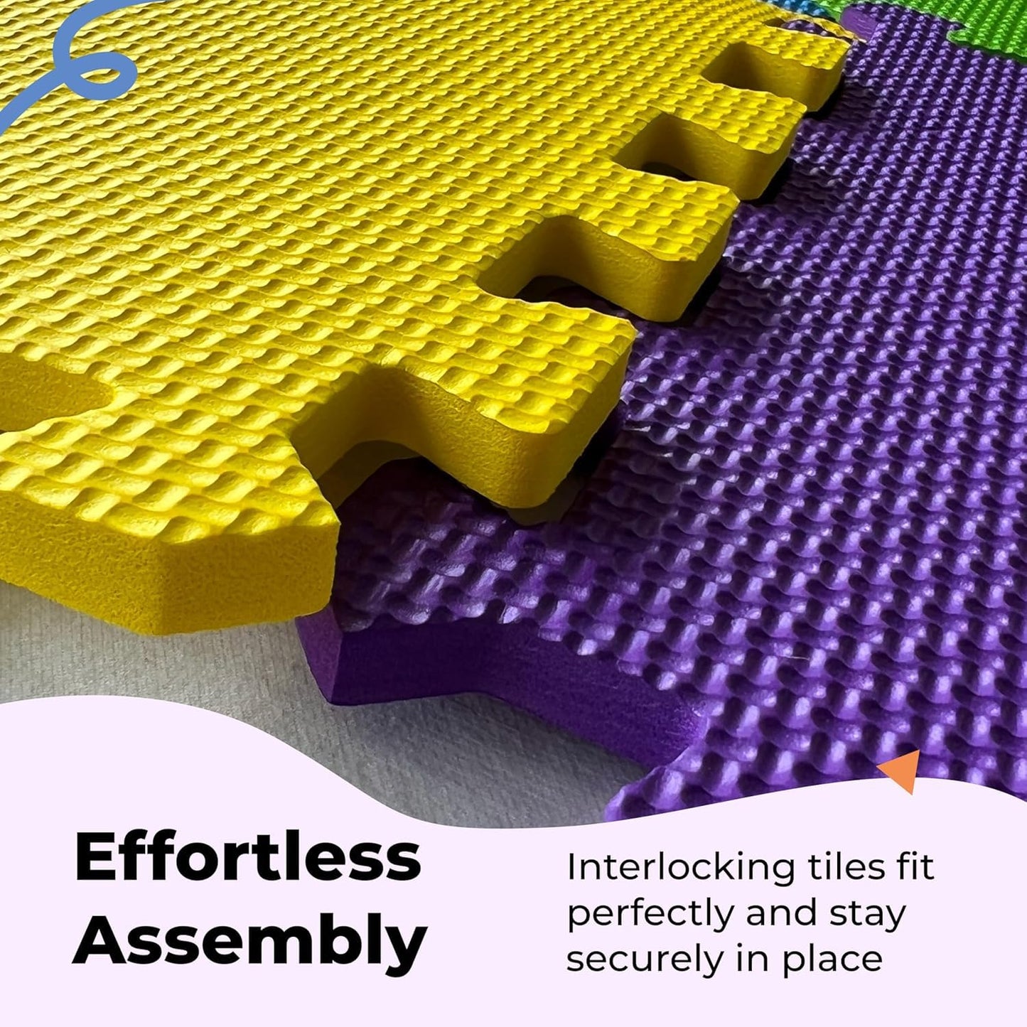 MioTetto Baby Playpen & Foam Play Mat Bundle (16 Tiles) – Large 50x50 Safety Play Yard with Breathable Mesh & Extra Thick EVA Interlocking Floor Mat | Purple, Canary, Emerald & Indigo