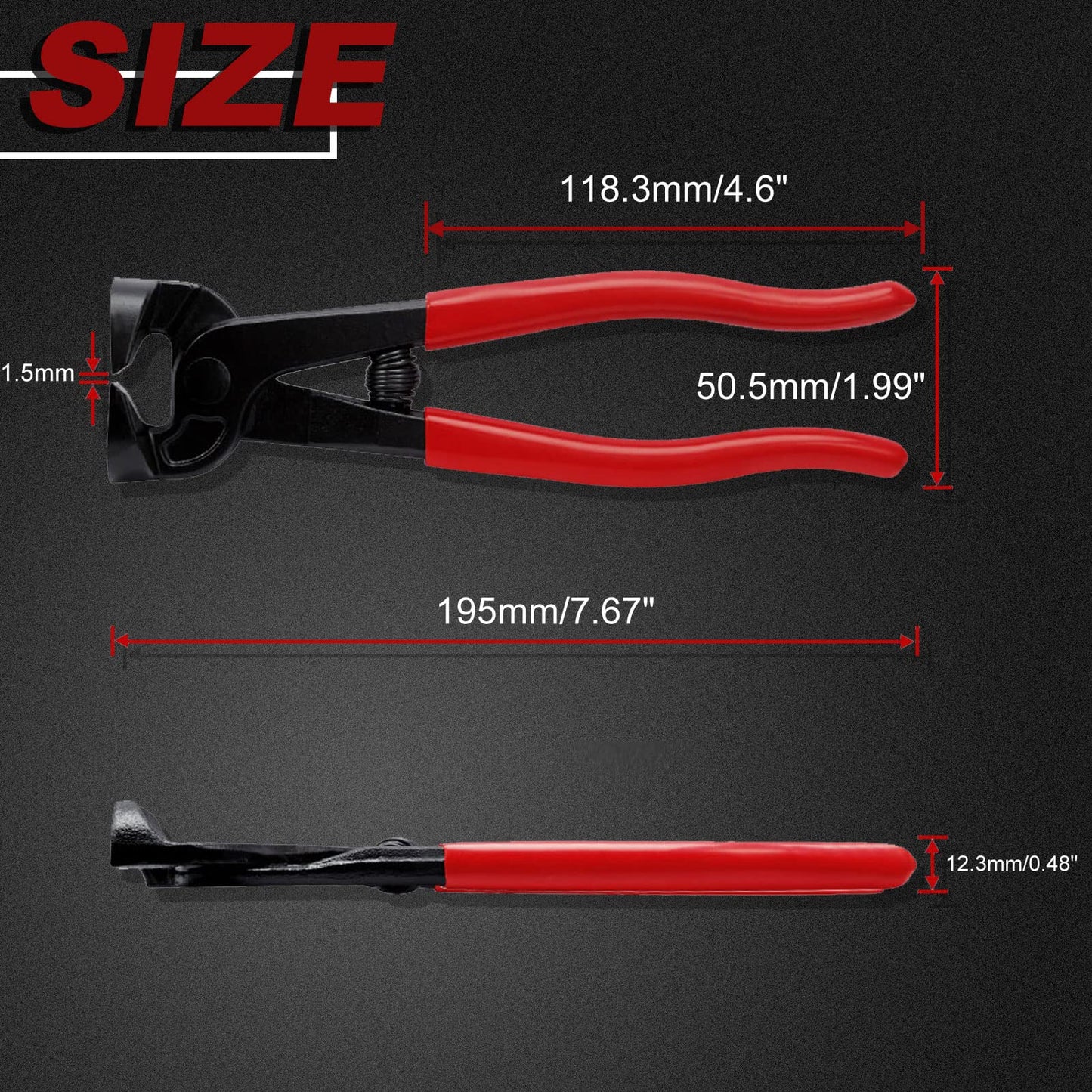 SPEEDWOX Tile Nippers for Ceramic Tiles 8 Inches Mosaic Cutter Pliers Tile Nippers Mosaic Tools Nipper Cutting Tools Glass Cutter Ceramic Tile Cutter for Porcelain Glass Mirror