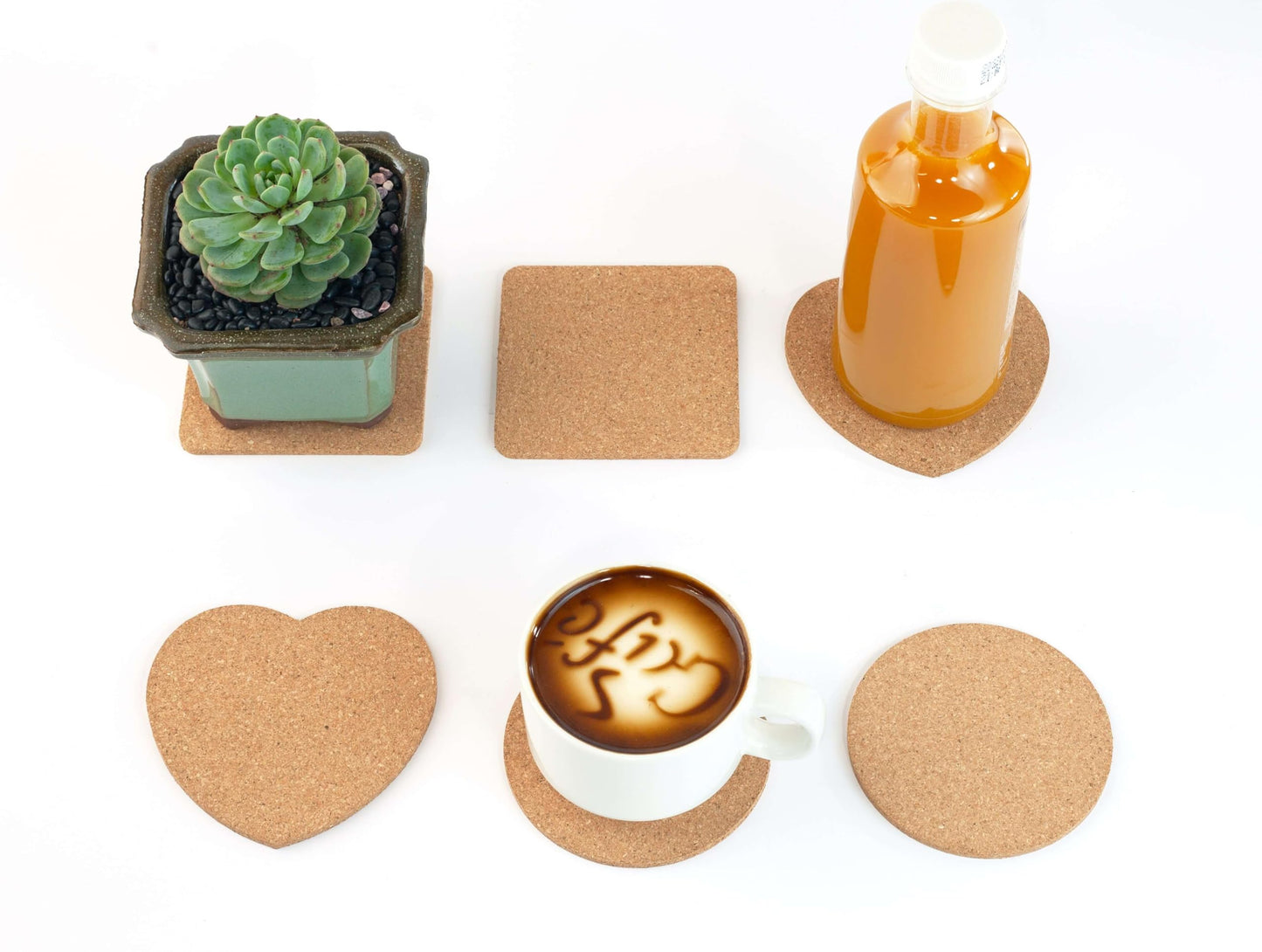 YHCORK Square Cork Coasters Set of 40, 3.5 Inch - Durable, Absorbent for Home & Office. Perfect for Coffee, Tea, & Cold Drinks. Eco-Friendly, Protects Surfaces…