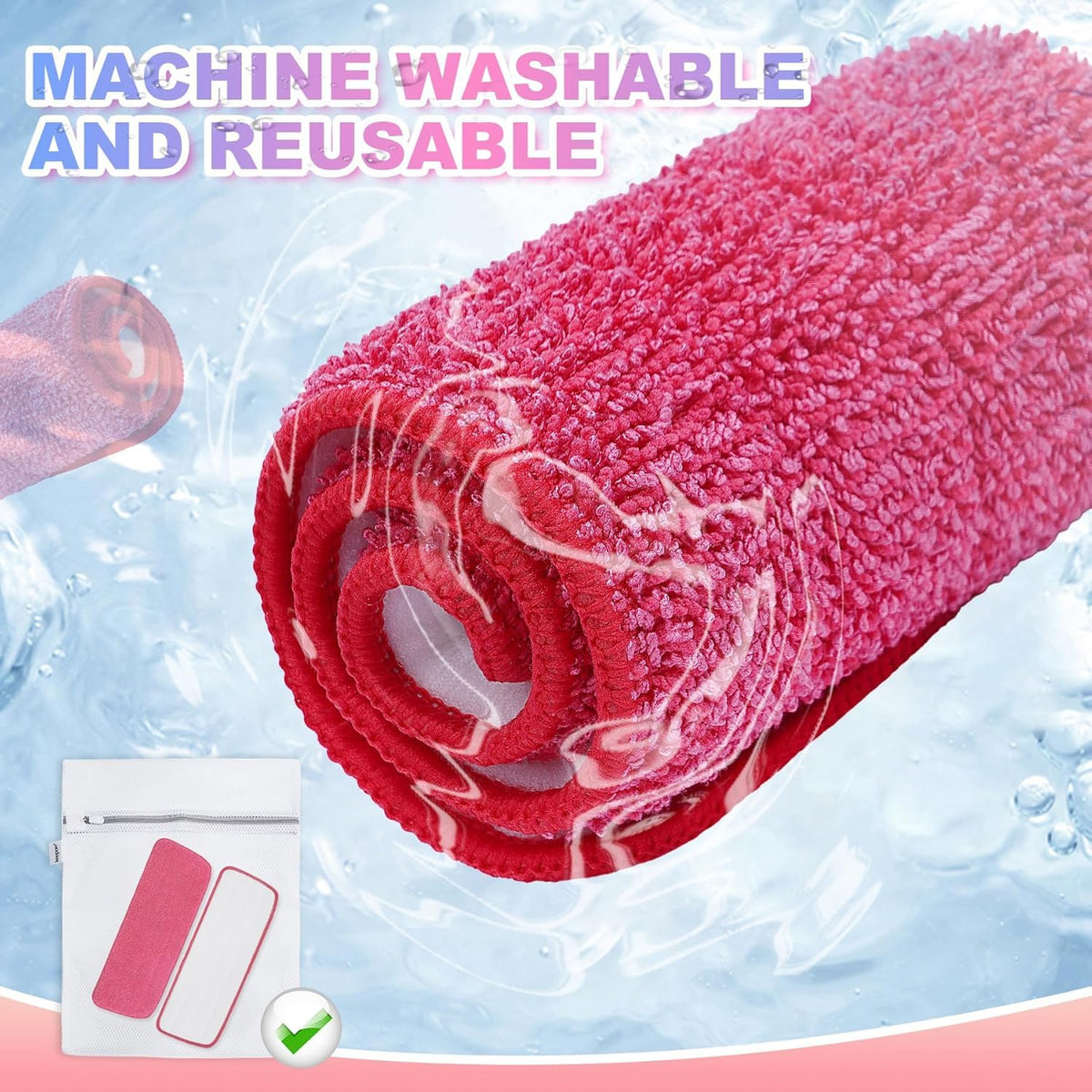 2 Pack Replacement Mop Pads Compatible with Reveal Spray Mop (2 Count)