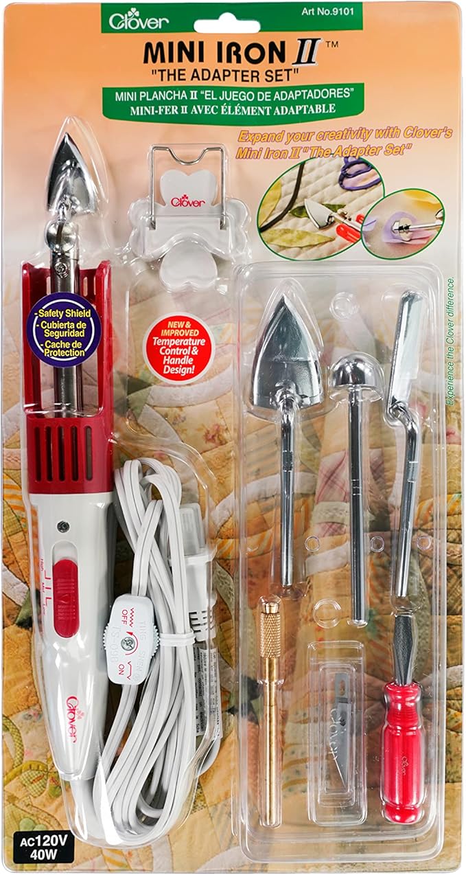 Clover Mini Iron II "The Adapters Set",Assorted Color