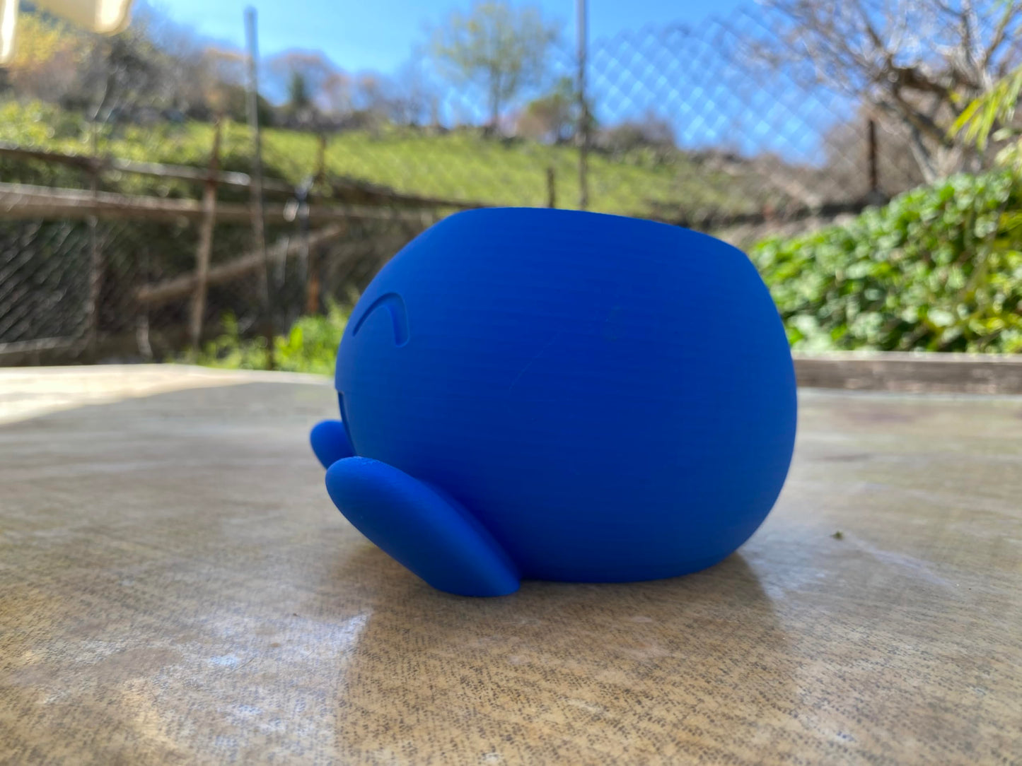 Oddish Inspired Planter | Cute 3D Printed Blue Plant Pot | Indoor Succulent or Cactus Planter | PLA Eco-Friendly Desk Decor Gift
