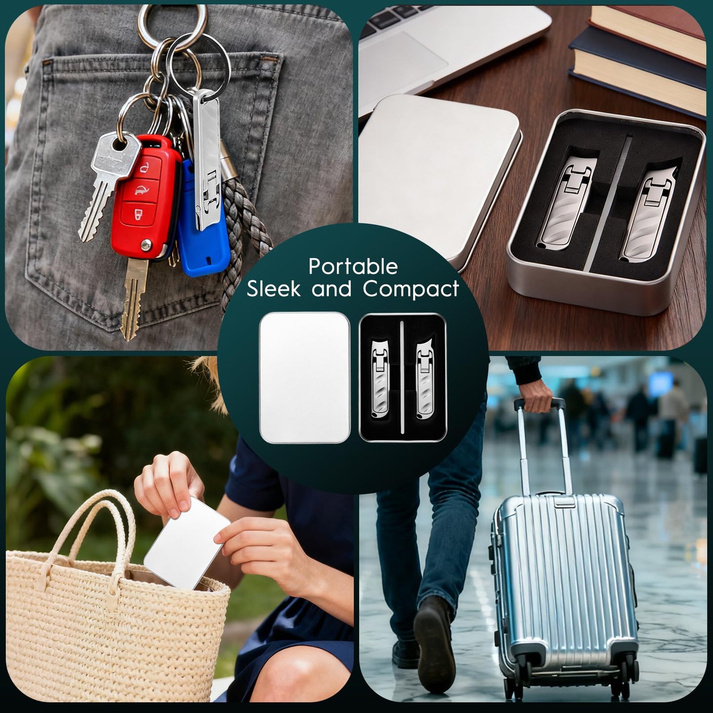 GRANDMIDAS Nail Clipper Set for Women, Professional Nail Cutter with Ergonomic Design, Durable Stainless Steel Nail Clippers for Precise Trimming - Gift for Men, Women and Seniors