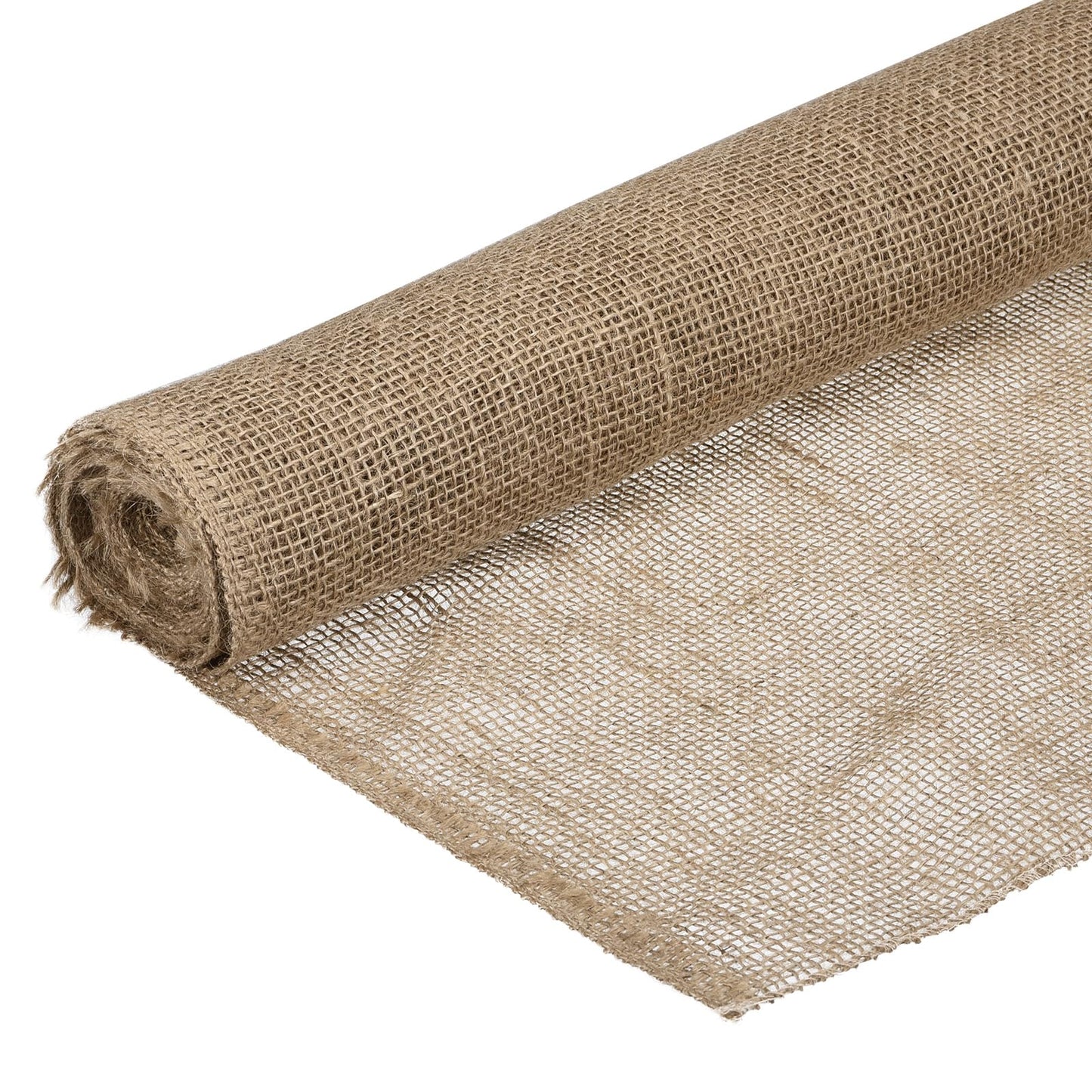 MECCANIXITY Burlap Fabric Roll 1.1 Yards x 8 Yards Natural Jute Burlap Roll for Table Runners Weed Barriers Wedding Craft Plants
