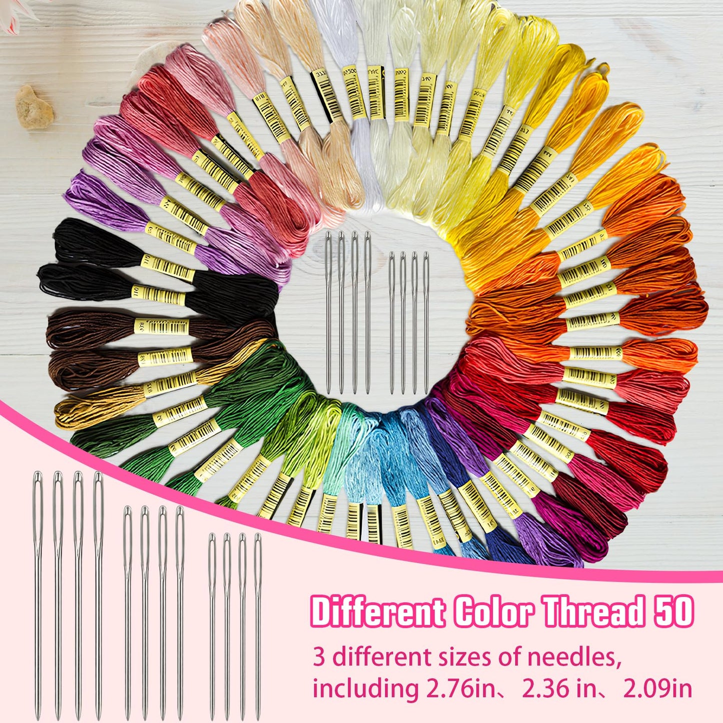 Mini Darning Mushroom for Socks 14 Hooks Small Speedweve Style Weaving Darning Loom with Knit Patch Kit Patch Maker Large Eye Needles 100 Colors Thread for Handcraft DIY Weaving Repair Tool