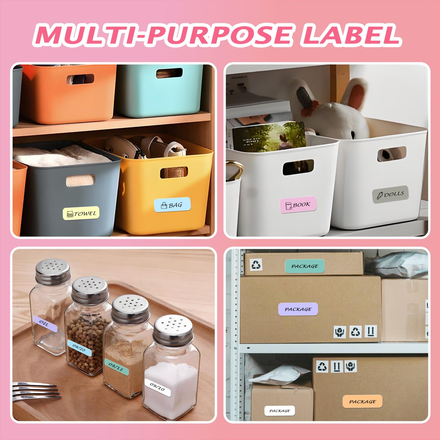 MIARALA 18 Rolls Mini Thermal Printer Sticker Paper, 57x25mm, High-Contrast Sticker Paper for Mini Pocket Printer, BPA-Free
