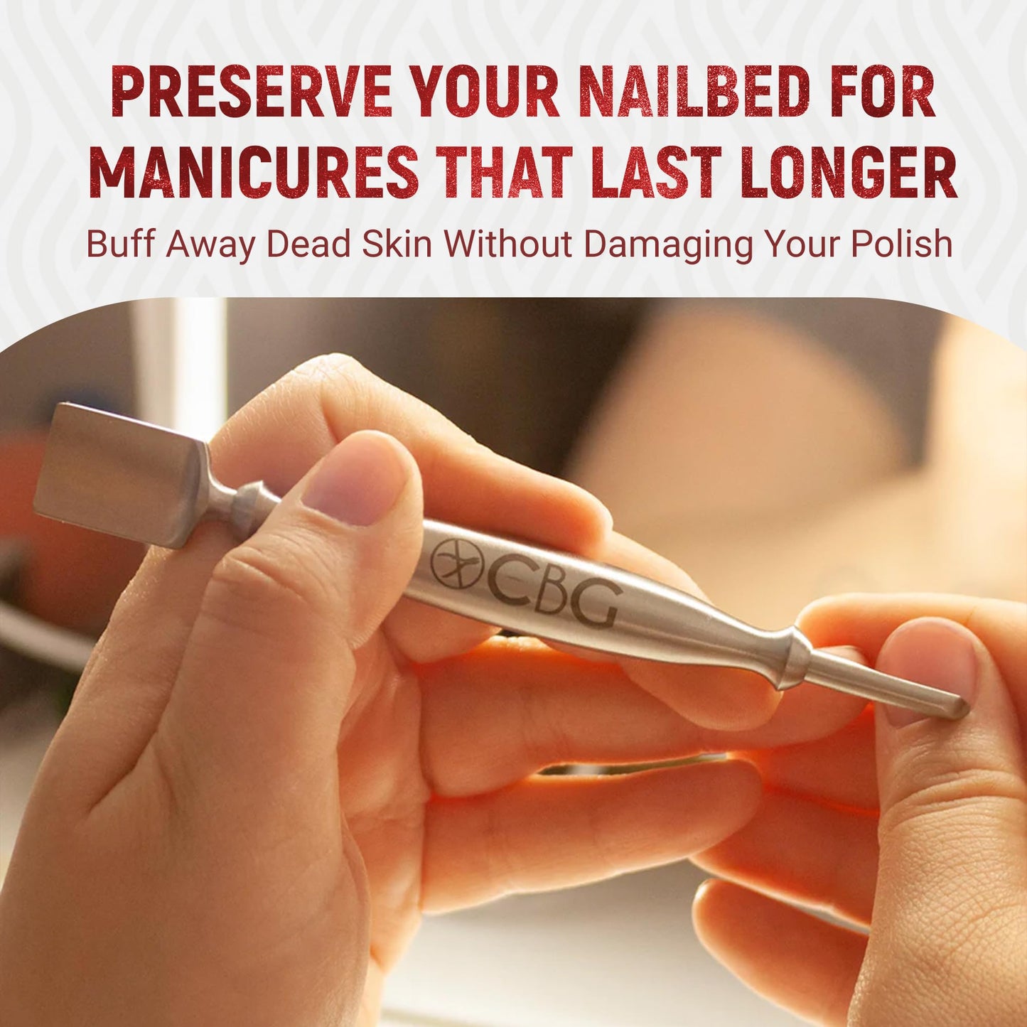 Cuticle-B-Gone Nail Care & Cuticle Remover Tool with Interchangeable Attachments, At Home or Travel Ready, Gentle Cuticle & Hangnail Grooming for Finger Nails & Toe Nails