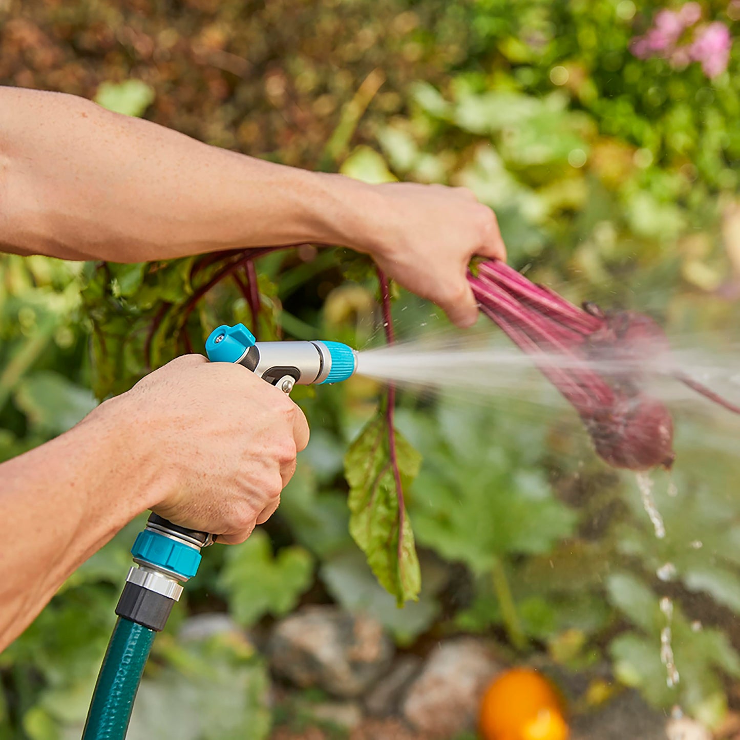Gilmour Heavy Duty Front Control Garden Hose Nozzle with Adjustable Spray Pattern, Water Hose Nozzle for Watering Garden or Lawn