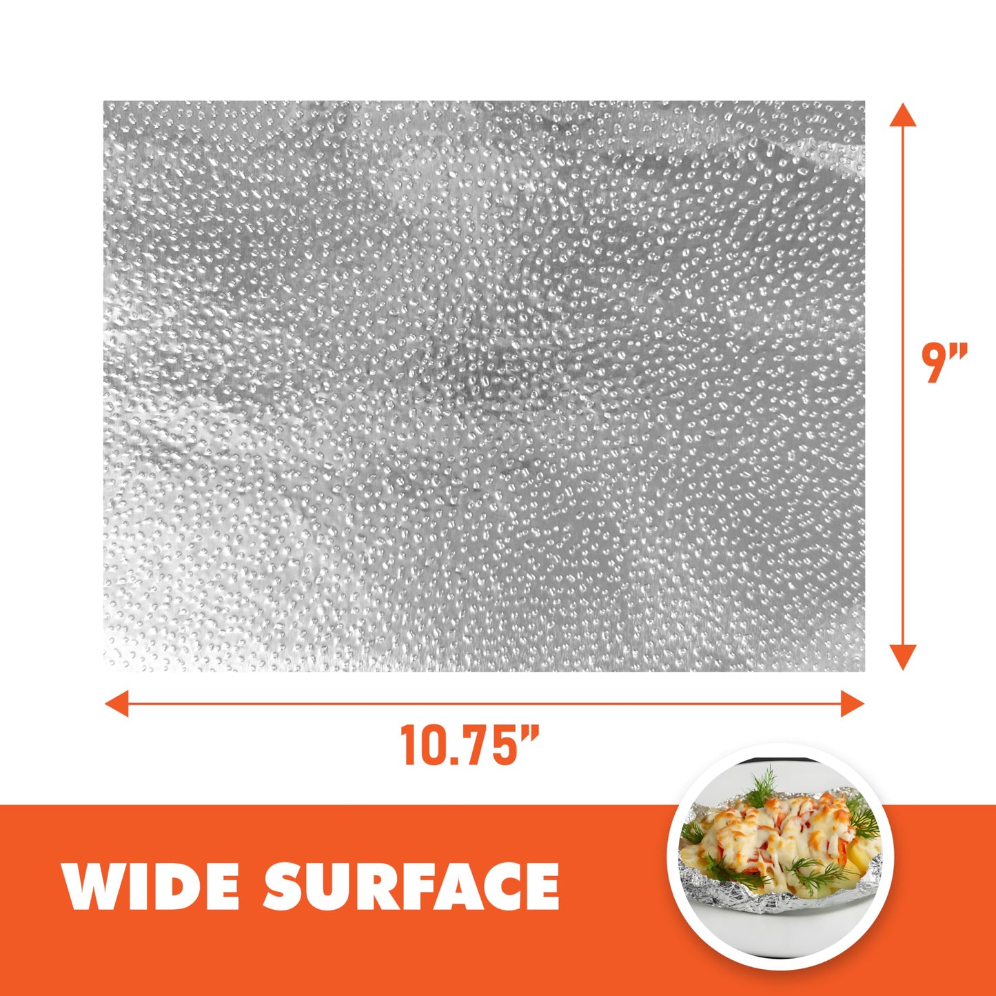 Aluminum Foil Sheets Pre Cut Pop Up, 9 x 10.75 Inches, 200 Sheets, Disposable Foil Wraps for Food, Sandwiches, BBQ, Kitchen Use, Food Service – BronzeOx