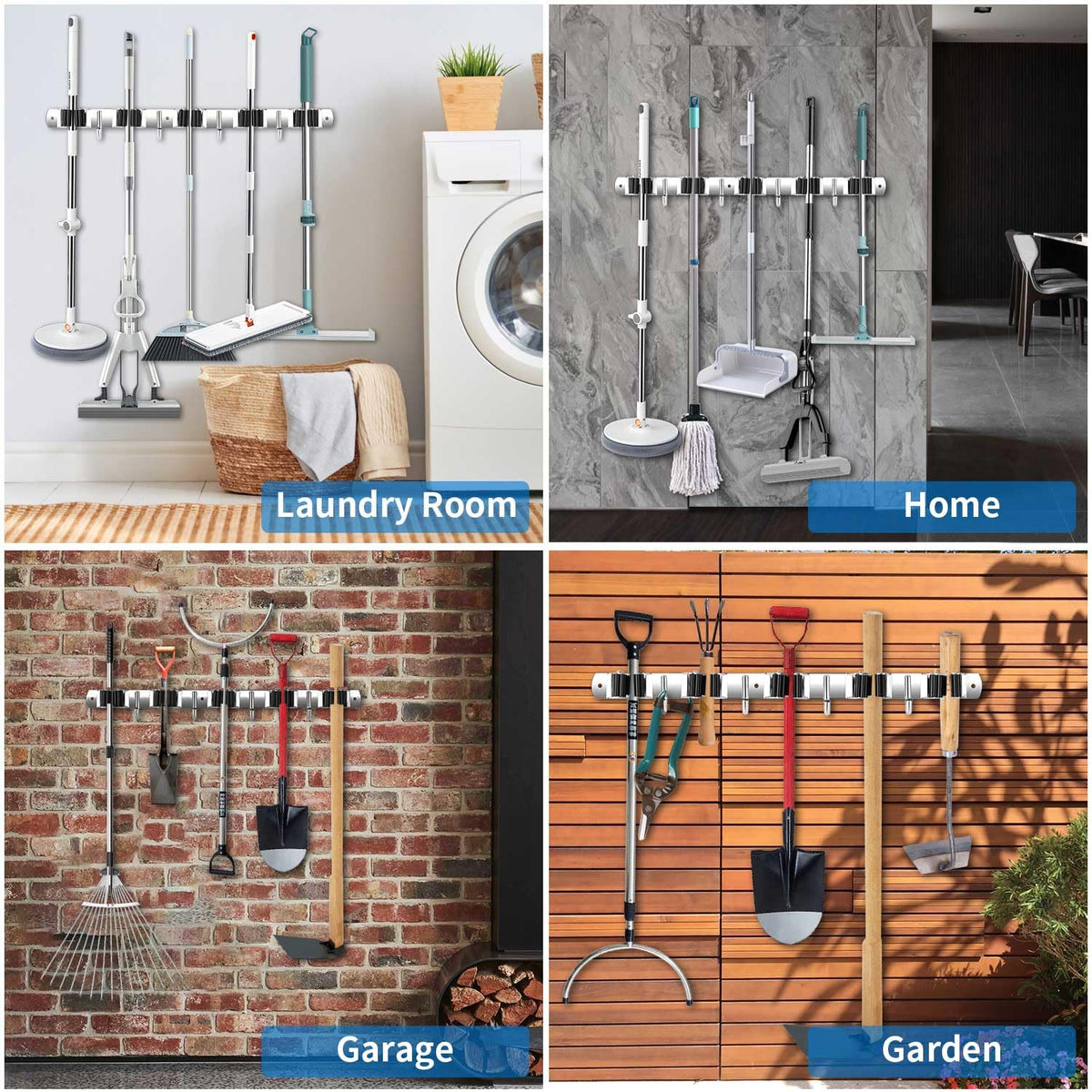 Broom Holder Wall Mount
