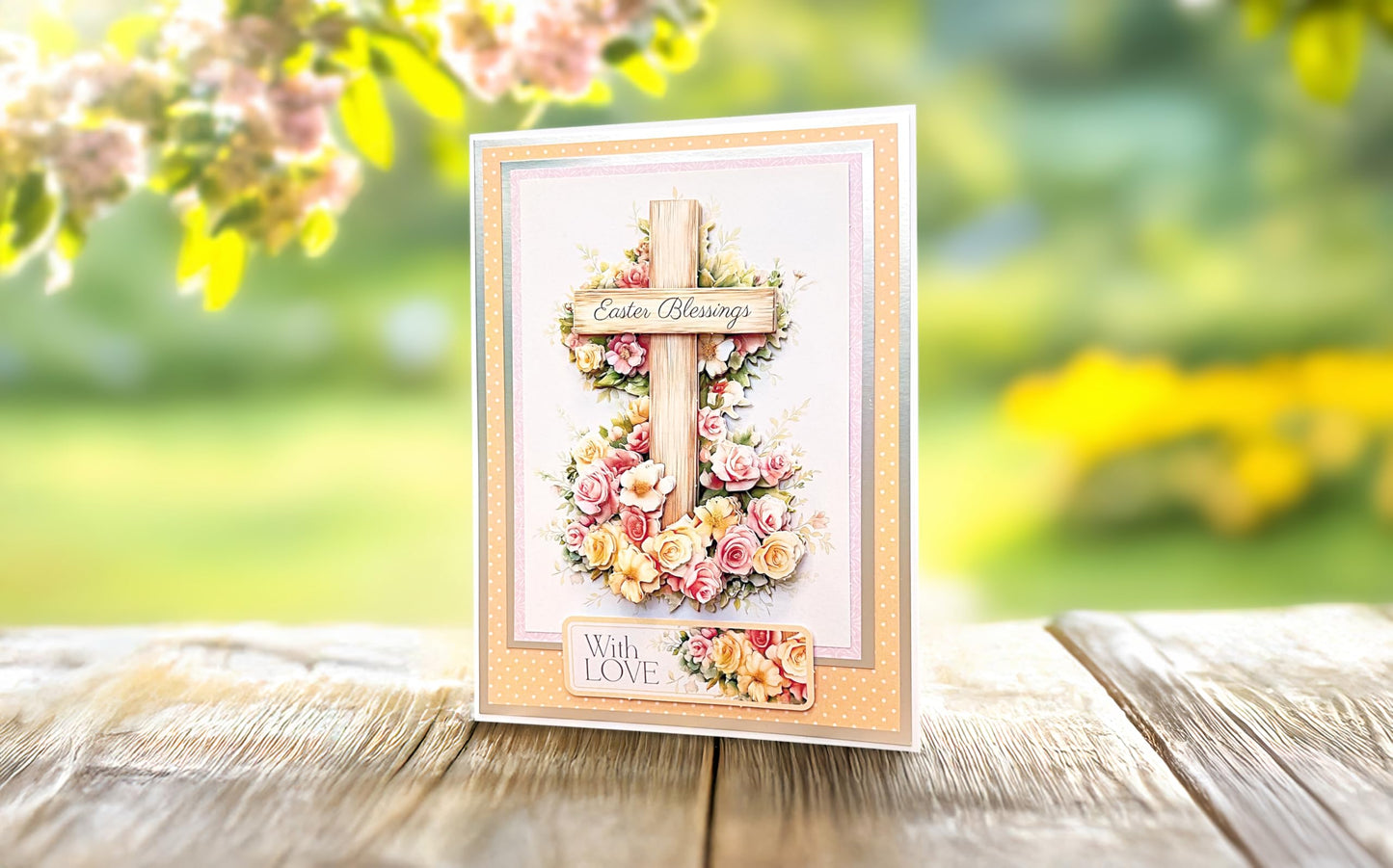 Katy Sue Easter Blessings Die-Cut Decoupage Sheets. A Pack of 12 Sheets of Die Cuts for Card Making Supplies, Craft Supplies & Scrapbooking with Crosses, Daffodils, Flowers, & Doves