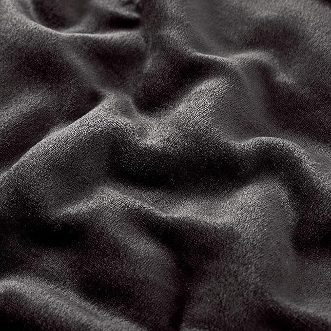 IR Imperial Rooms Black Sherpa Fleece Throw Blanket Twin Size for Bed - Wholesale Bulk Pack of 12 Sherpa Blankets - Soft Fluffy Throw Blankets for Hotels, Guest Bedroom, 60x80 Inches