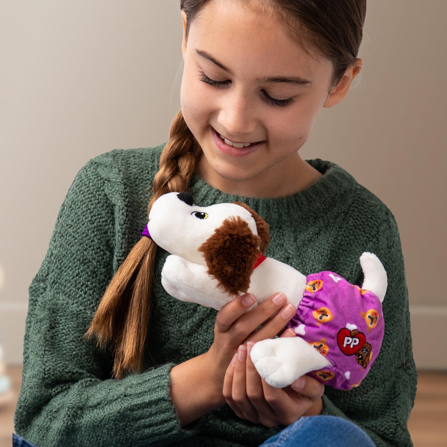 Pound Puppies Newborns Plush - Hungry - Cream, Eco Friendly