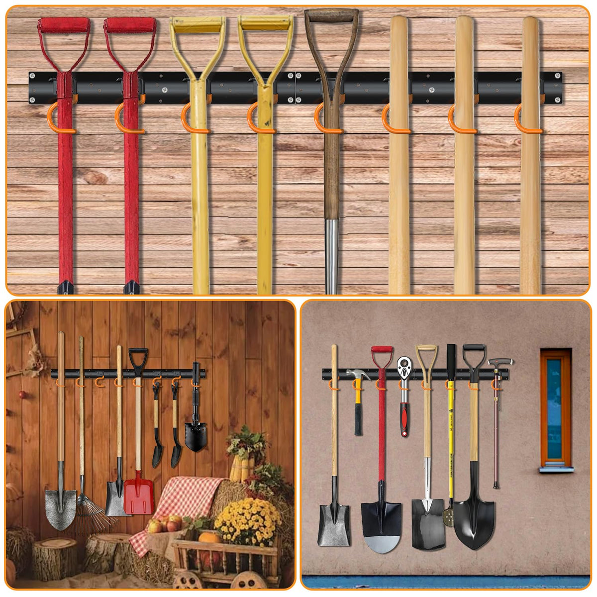 24×16" All Metal Garden Tool Organizer (24 Count)