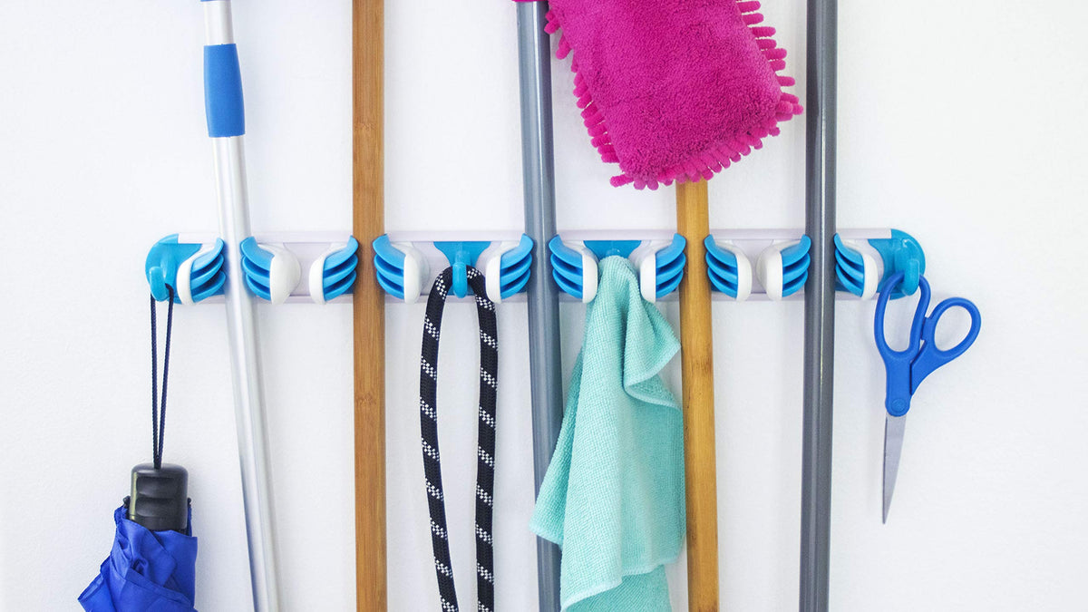 Grip & Store Broom Holder 5 Position