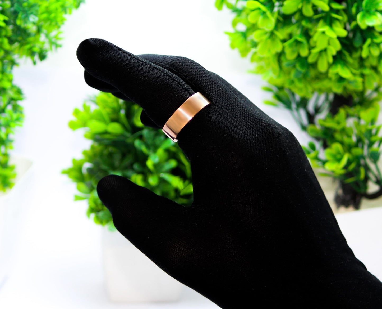 Krishnaa Jewels Pure Copper Handmade 2mm Heavy Thick Band Ring Ethnic Gift Jewelry for Men and Women (4)