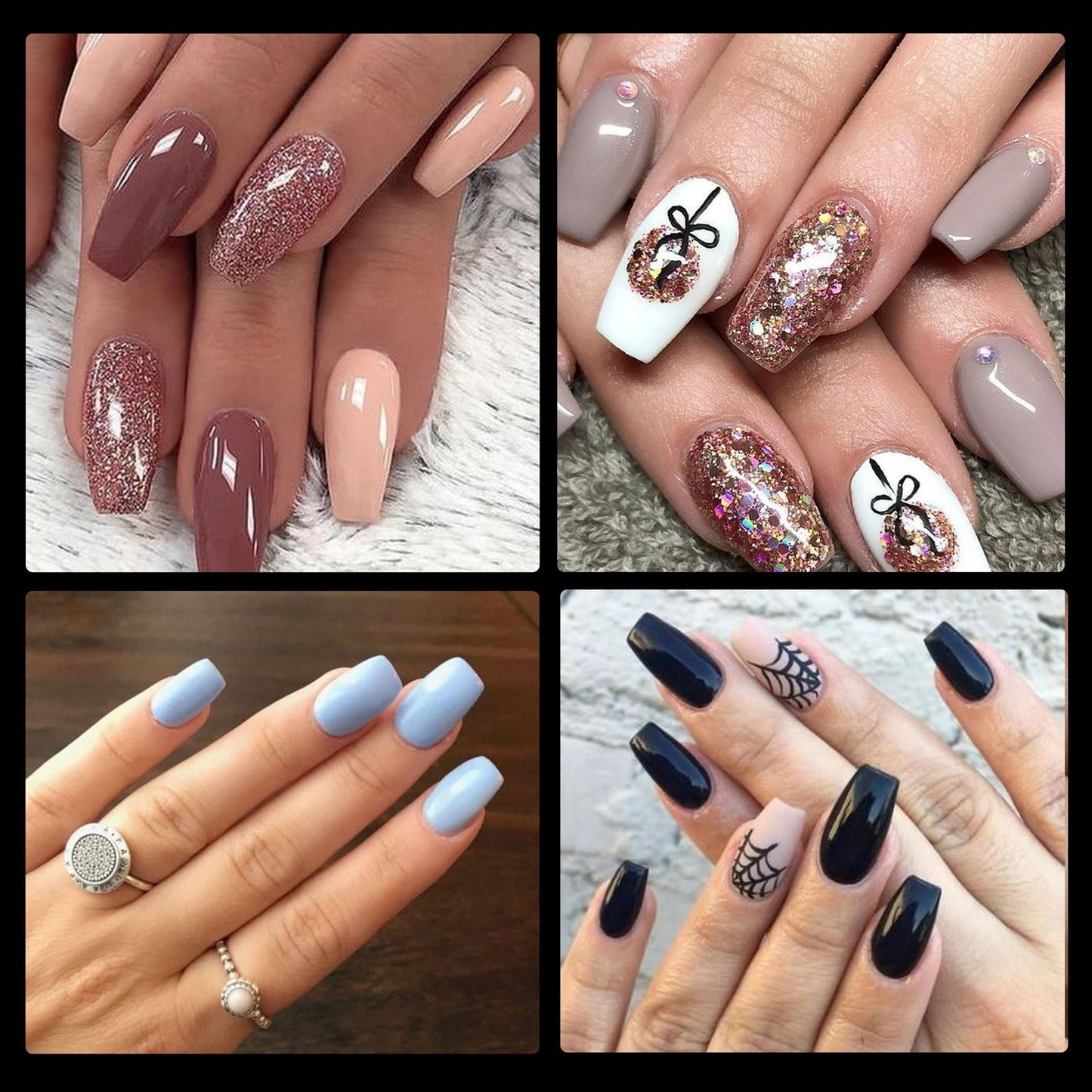 Half Matte Short Coffin Fake Nail Tips, Soft Gel Pre-Shaped Nail Tips, Full Cover False Nails with Clear Box for Nail Salons and DIY Nail Art, 600PCS/12 Sizes