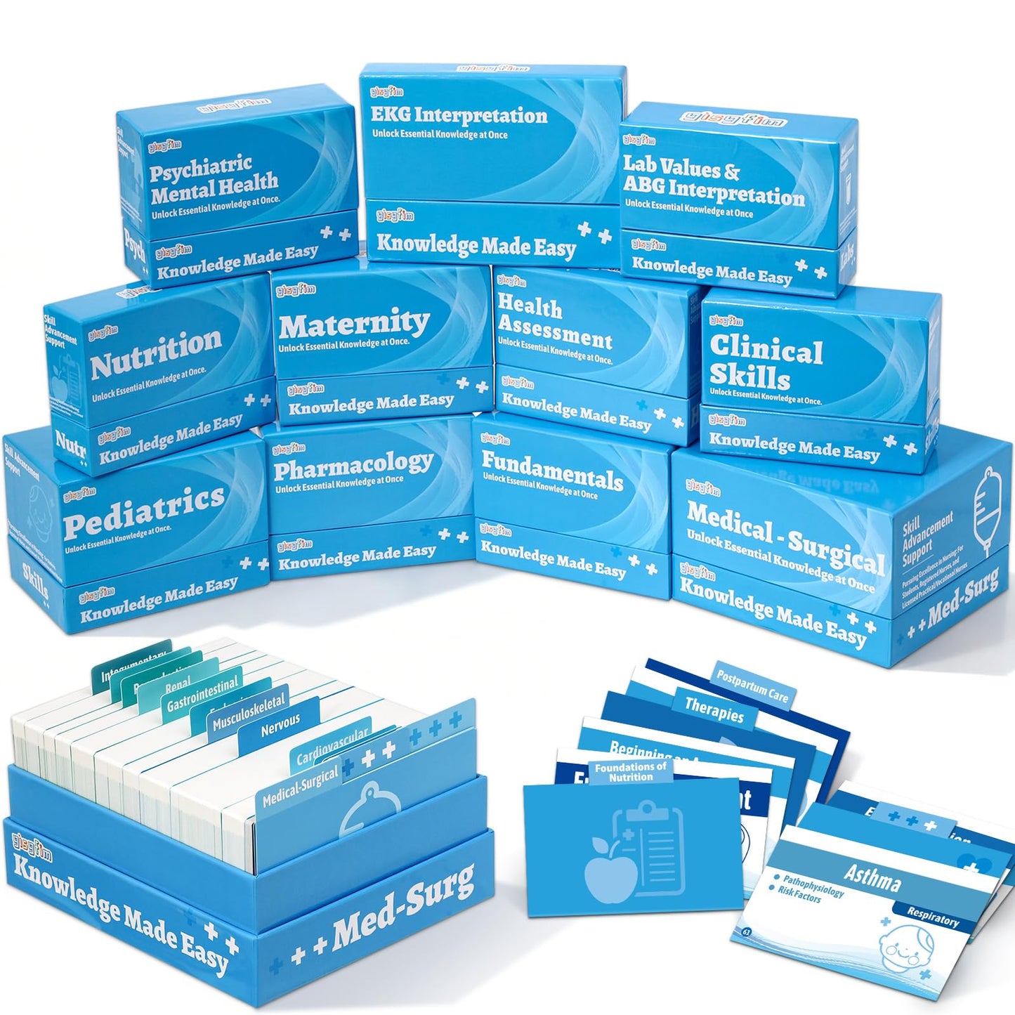 gisgfim Complete Nursing Student Essentials Bundle Over 1900+ Flashcards Covers 11 Core Nursing School Subjects for 2026 Nursing Study and Examination