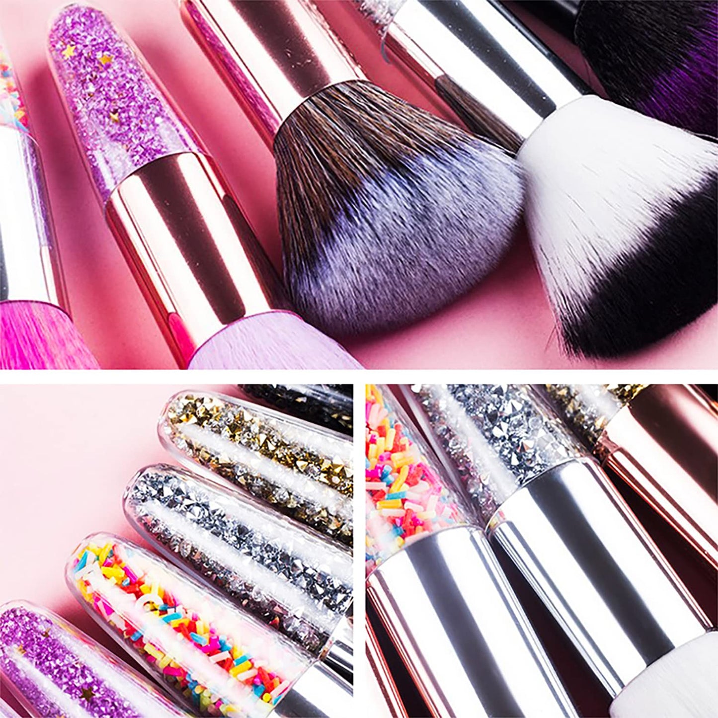 DANNEASY 3pcs Nail Dust Brush Acrylic Brush Cleaner Nail Duster Large Powder Brush Makeup Blush Brush Nail Art Brushes Brush for Nails Nail Tools