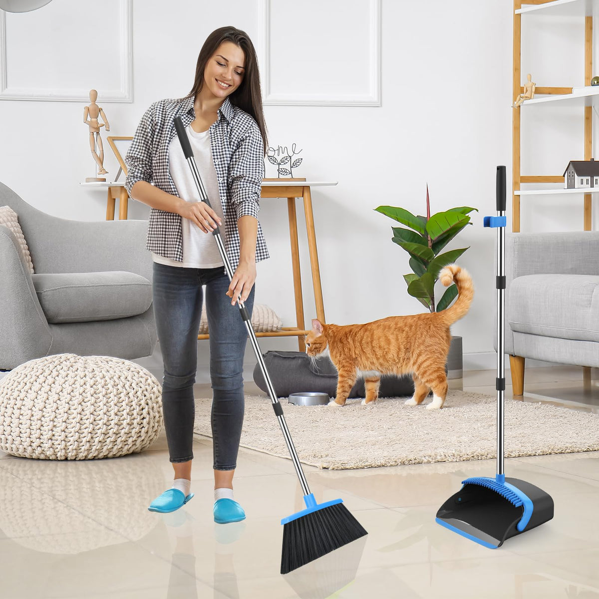 Broom and Dustpan Set (3 Count)