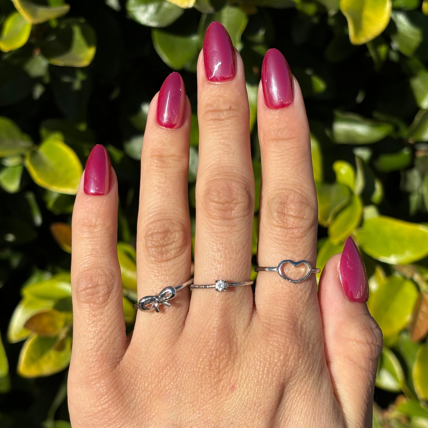 RED BABE Press-On Nails by Lavaa Beauty | Short Almond Red Chrome Nails