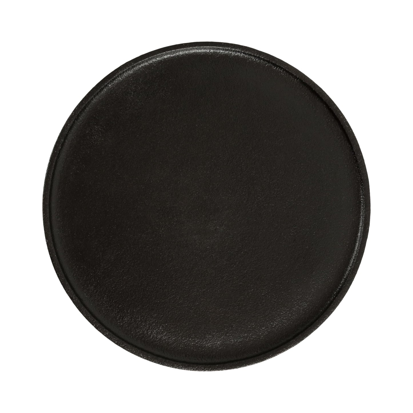 Kate and Laurel Rava Modern Metal Round Side Table, 14 x 14 x 22, Black, Cast Aluminum Accent Table for Use as Indoor Plant Stand or Living Room Decor Piece