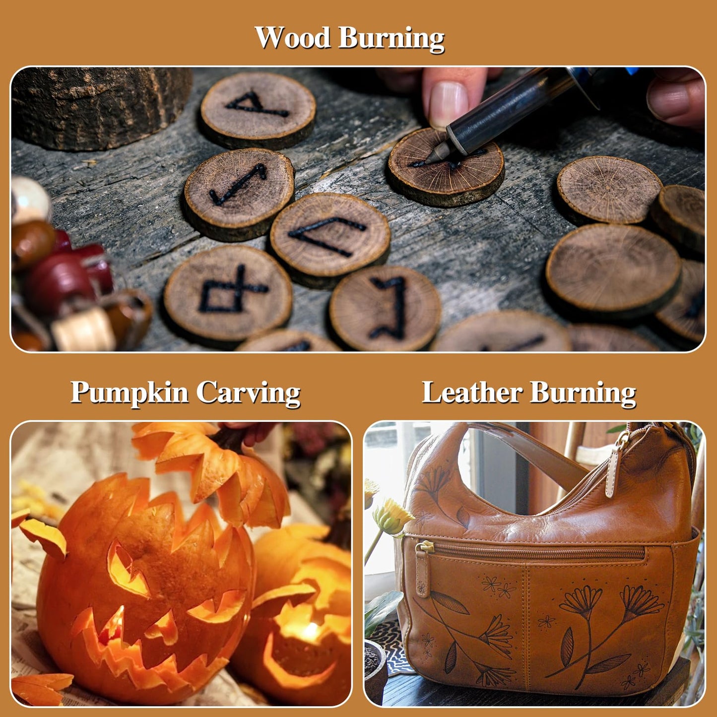 62Pcs Wood Burning Tips, Professional Wood Burning Pen Tips and Alphabet Number Stencils Set, Perfect Wood Burning Embossing Carving DIY Crafts Tool for Adults Beginners