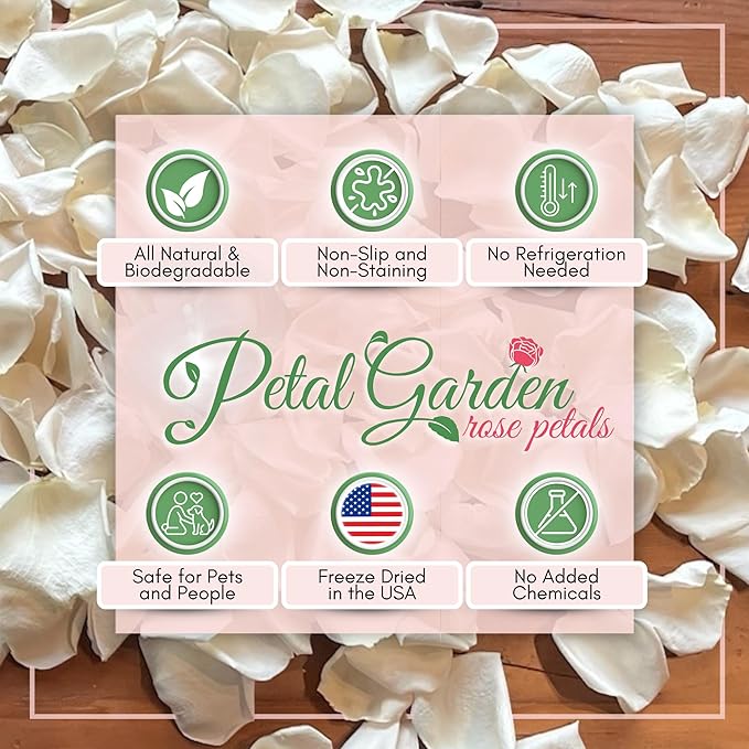 Rose Petals for Wedding Decoration, Bridal Toss, and Aisles, 10 cups, Freeze Dried, Use within 1 month (Yellow)