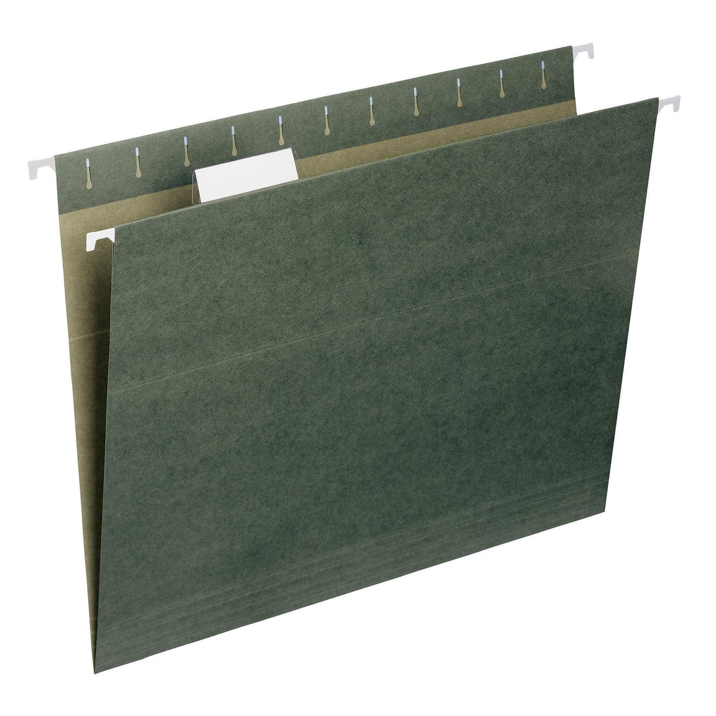 Smead Hanging File Folder, 1/5-Cut Adjustable Tab, Letter Size, Standard Green, Hanging Folders for Filing Cabinets, File Organizer Folder, 50 Count