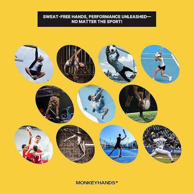 MONKEY HANDS MonkeyHands Gel Grip Pole Dance, Calisthenics, Rings, Parkour, Gymnastics, Padel, Tennis and More - High Performance - Skin Friendly, Vegan