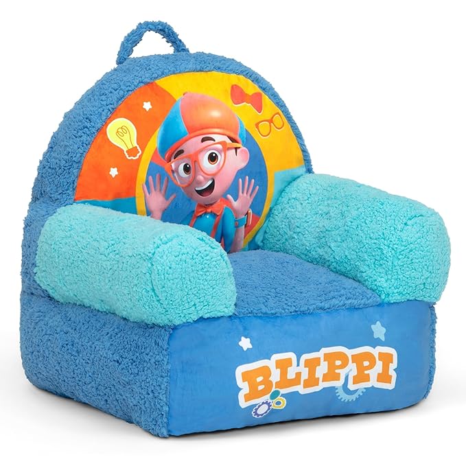 Delta Children - Blippi Cozee Buddy Kids Chair, Blue