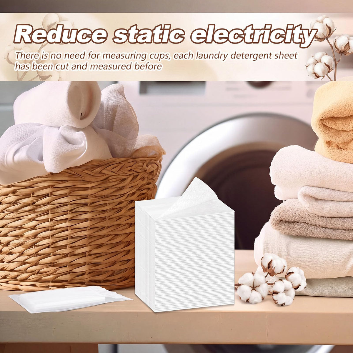 600 Count Dryer Sheets Bulk Fabric Softener Fresh Cotton Scent Dryer Sheets Naturally Softens and Removes Static Cling