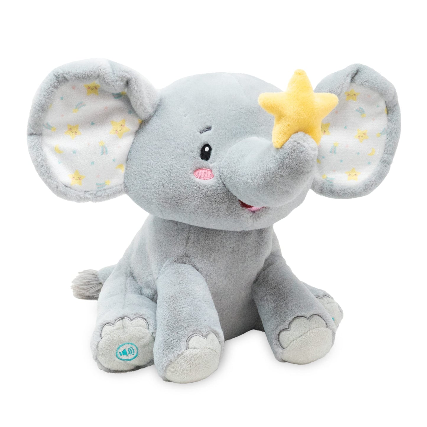 Cuddle Barn | Duncan The Dragon & Twinkling Starlight The Elephant, Animated Stuffed Animal Plush Toys, Bundle of 2