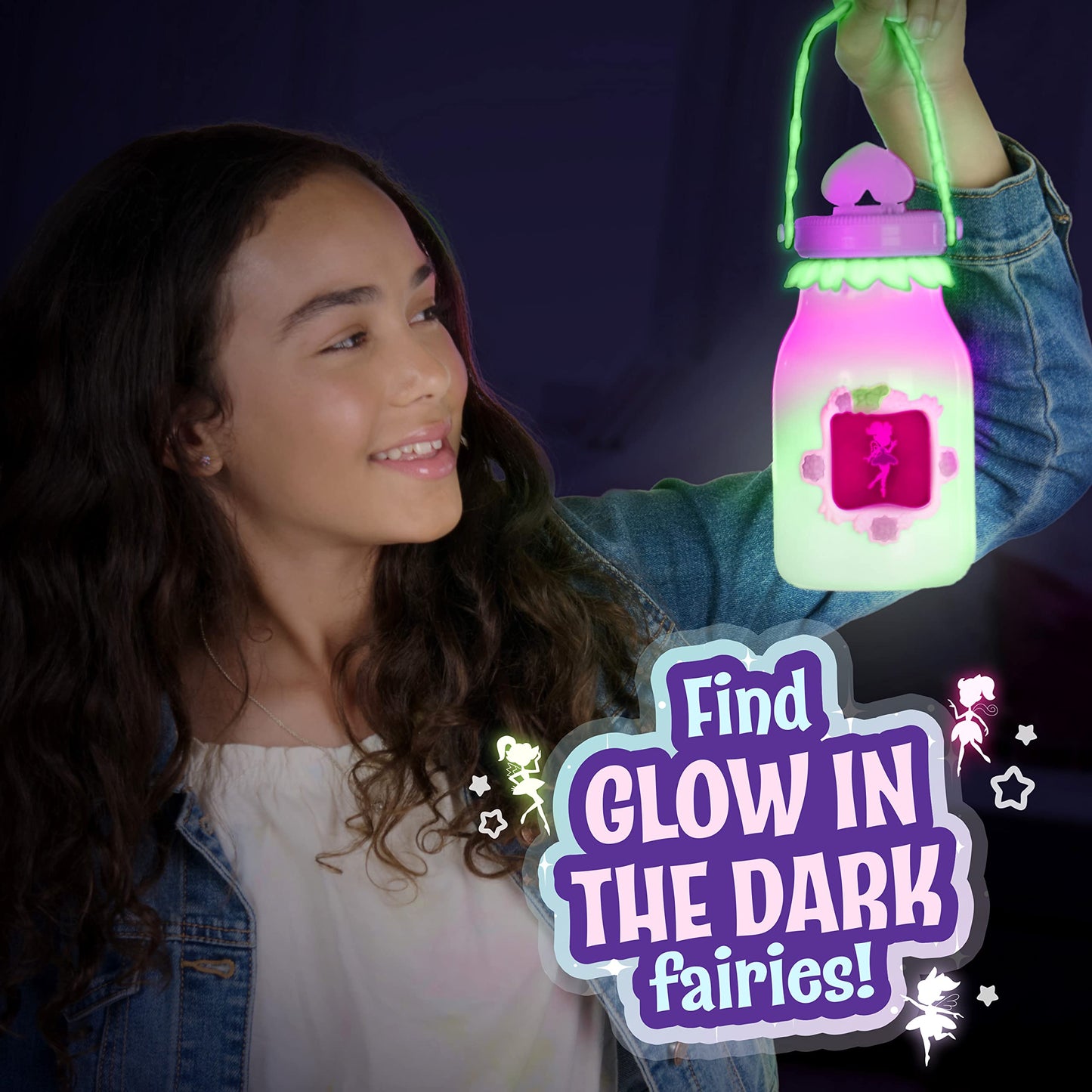 Got2Glow Fairies Finder - Electronic Fairy Jar Catches 30+ Virtual Fairies - Got to Glow in The Dark