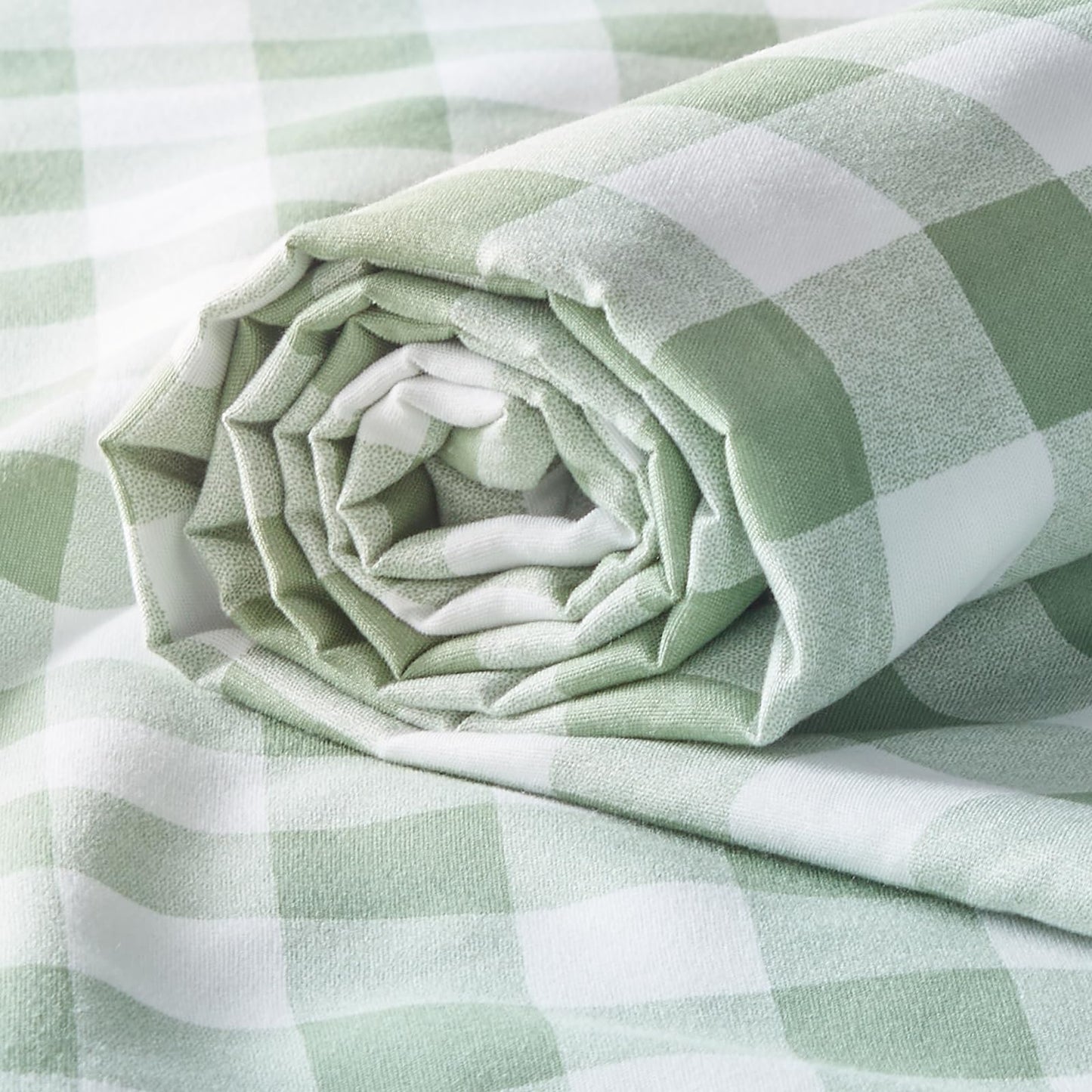 Q&J Fabric Co. Plaid Fabric 10 Yards x 94 Inch 1'' Sage Green Gingham Checkered Fabric by The Yard Precut Patchwork Sewing for DIY Craft Sewing Home Christmas Decoration