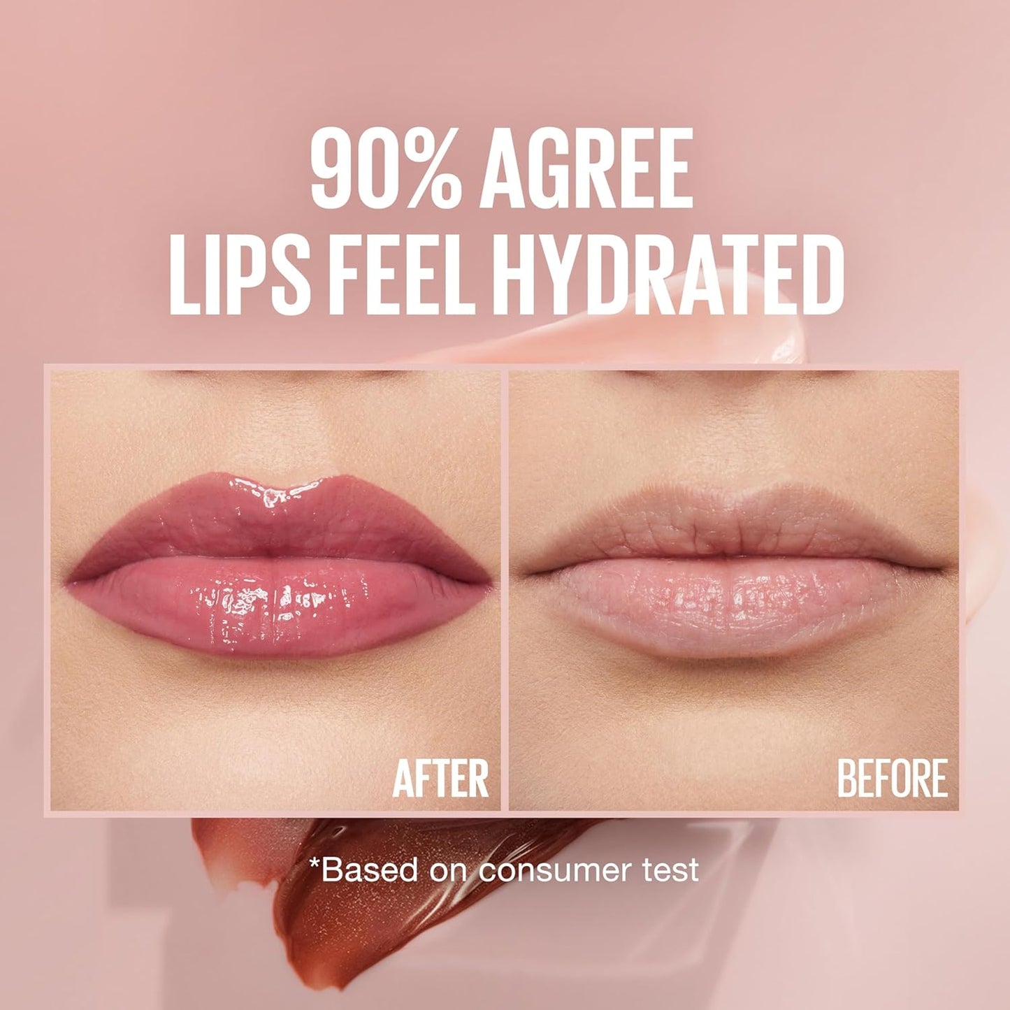 Maybelline Lifter Gloss, Hydrating Lip Gloss with Hyaluronic Acid, High Shine for Plumper Looking Lips, Petal, Warm Pink Neutral, 0.18 Ounce