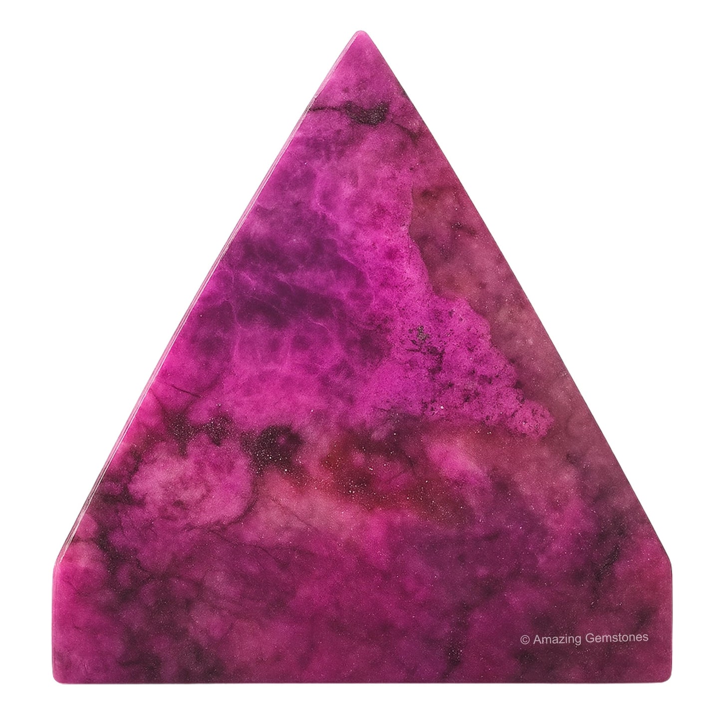 Amazing Gemstone Cobalt Calcite Pyramid Crystal Healing Stones - 2" Great Pyramid Figurine of Natural Stone Pyramid for Meditation, Reiki, Chakra Balancing and Crystal Pyramids Grid