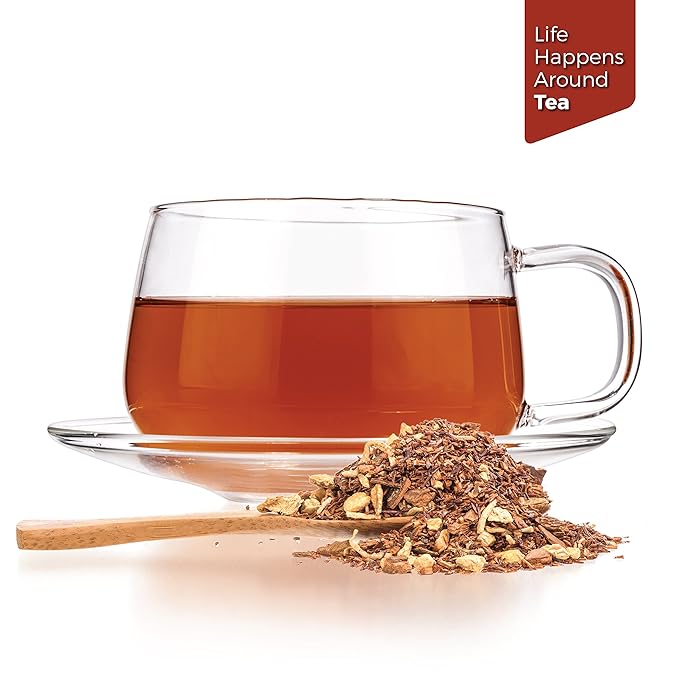Tealyra - Rooibos Coconut Vanilla Chai - Ginger and Cinnamon with Red Bush Rooibos Herbal Loose Leaf Tea - Antioxidants Rich - Caffeine-Free - 110g (4-ounce)