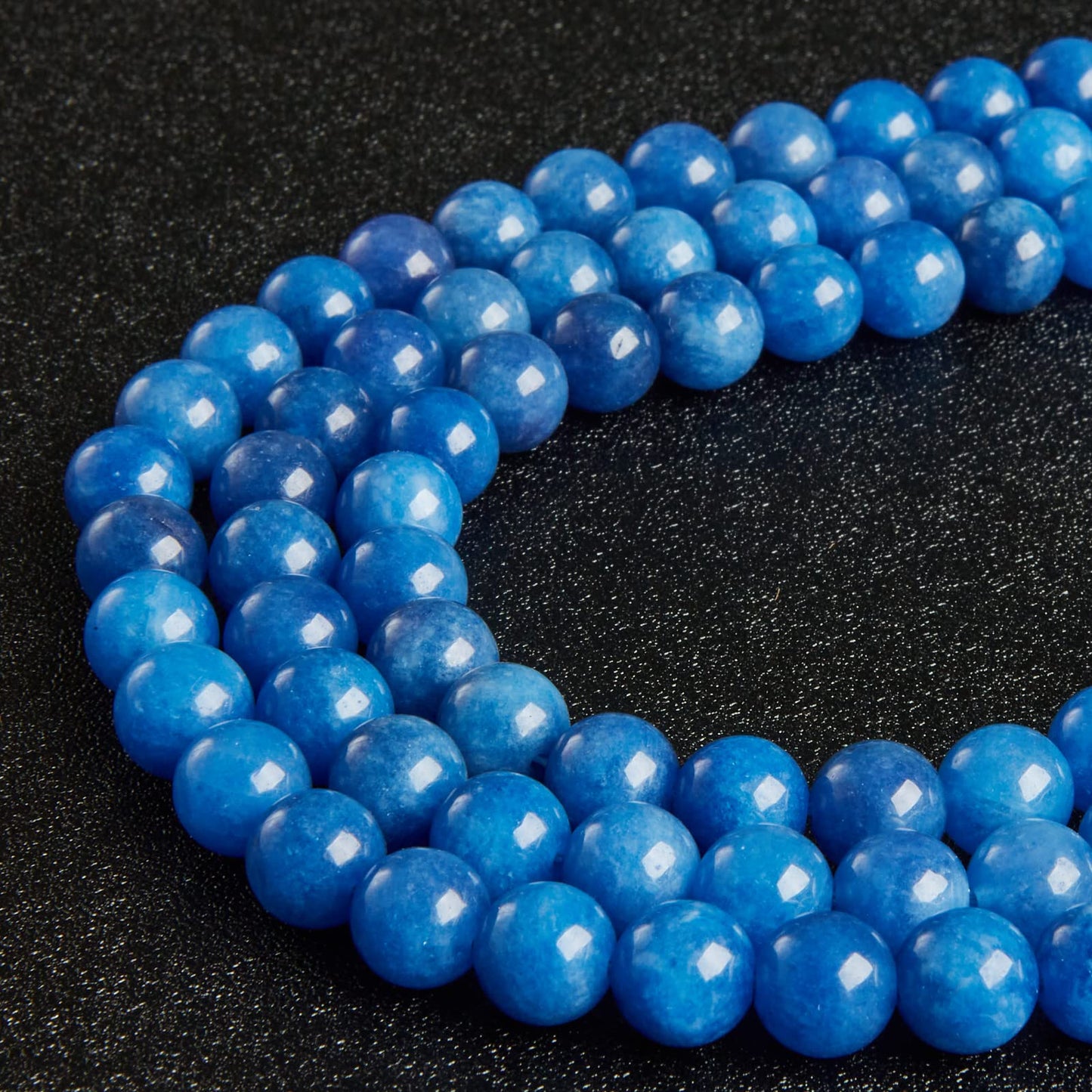 100pcs 8mm Kyanite Beads Natural Gemstone Beads Round Loose Beads for Jewelry Making