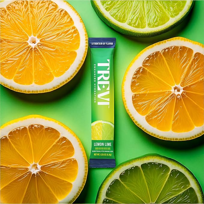 TREVI™ Sugar Free Electrolytes - Drink Mix Hydration Powder Packets - 28 Count - Lemon Lime